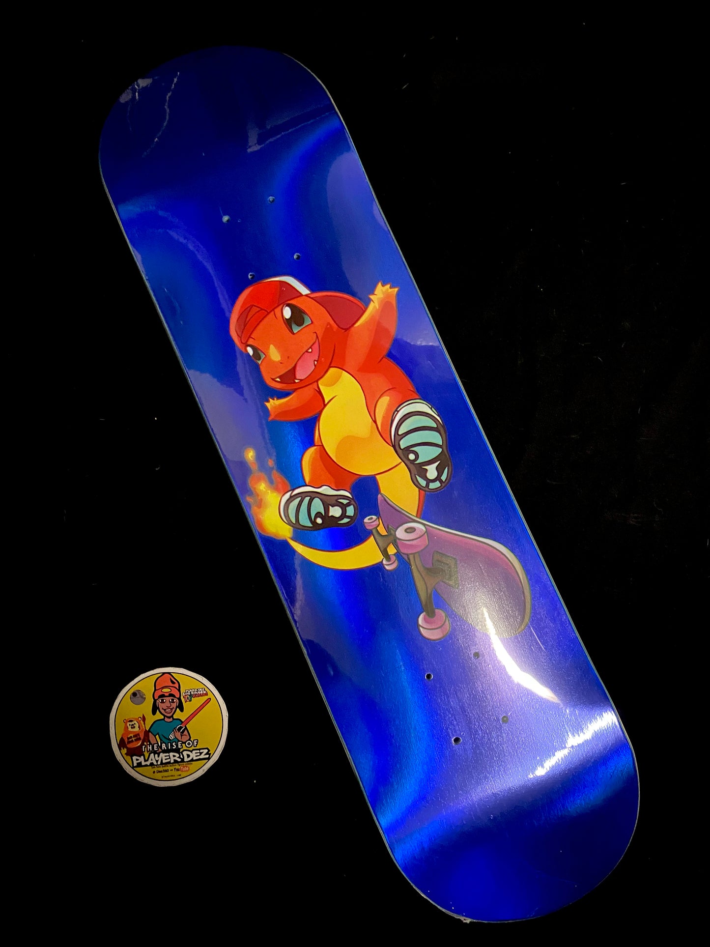 Monstars Mander Blue Holofoil Skateboard Deck