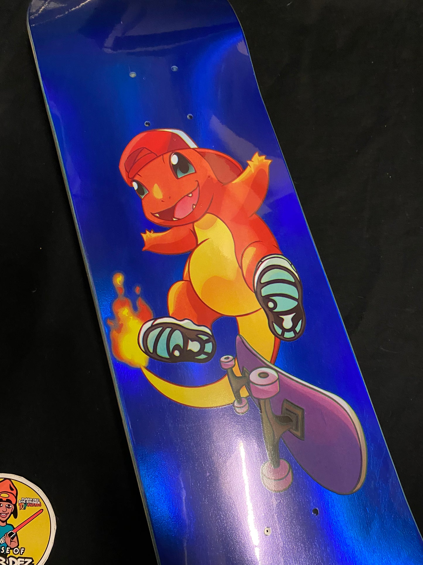 Monstars Mander Blue Holofoil Skateboard Deck