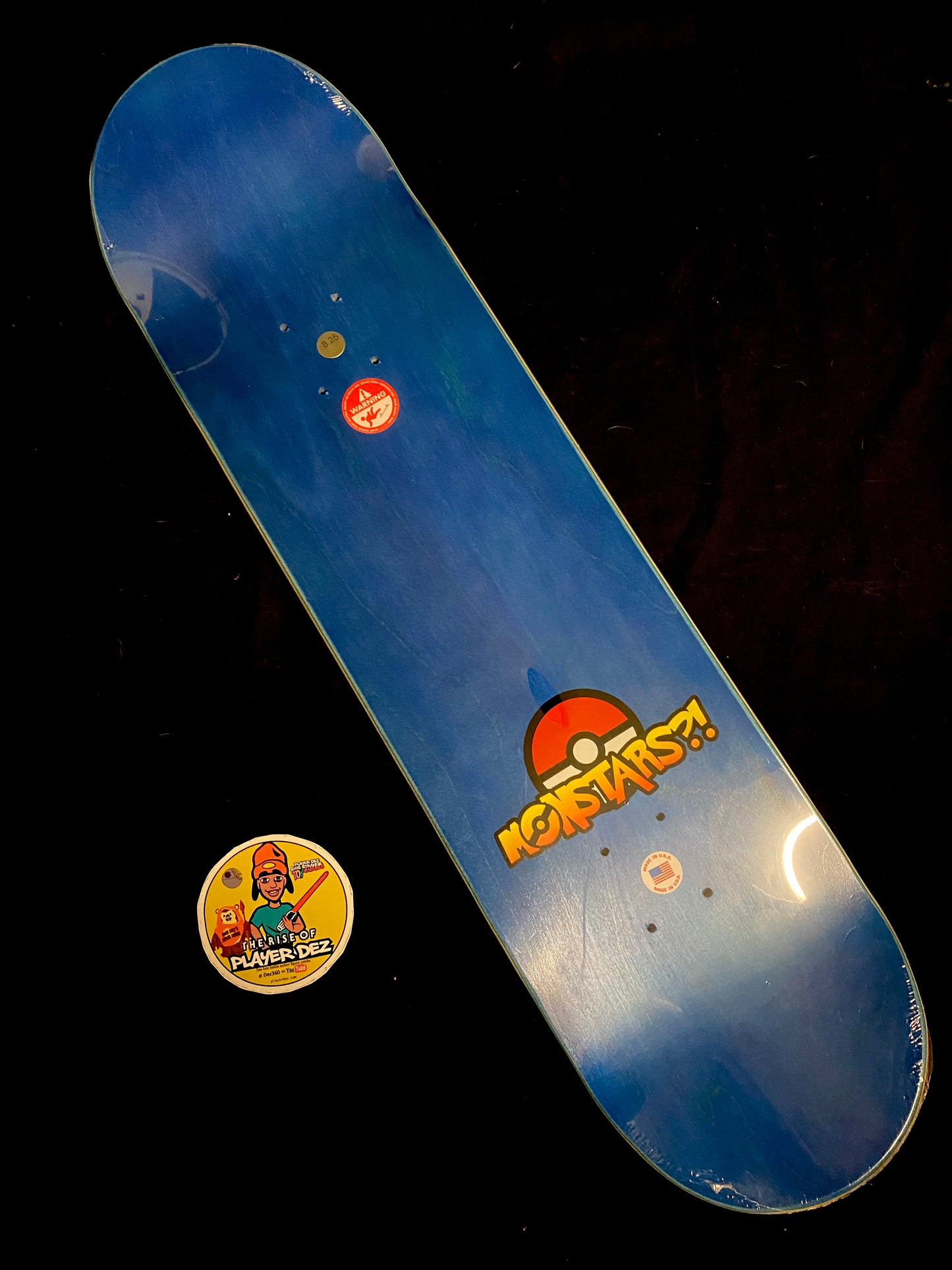 Monstars Mander Blue Holofoil Skateboard Deck