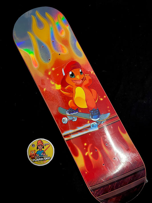 Monstars Gnarly Char Rainbow Holofoil Skateboard Deck