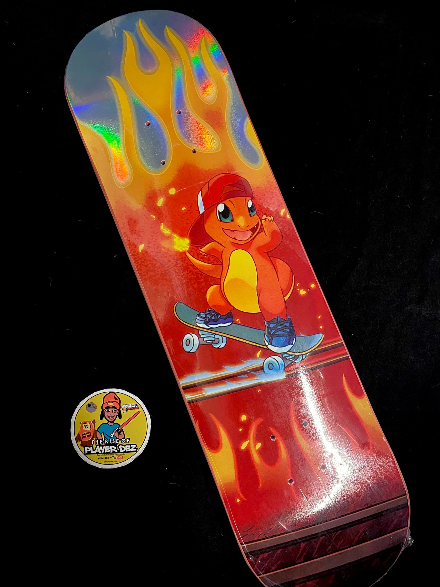 Monstars Gnarly Char Rainbow Holofoil Skateboard Deck