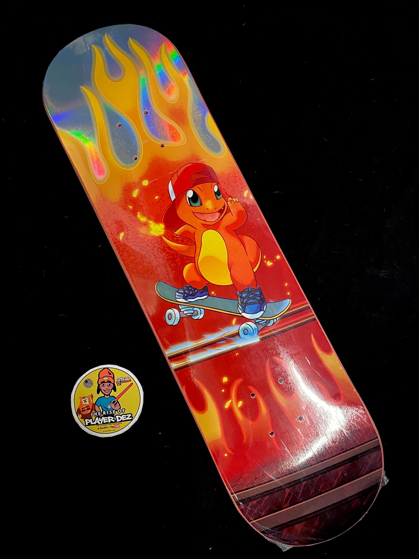 Monstars Gnarly Char Rainbow Holofoil Skateboard Deck