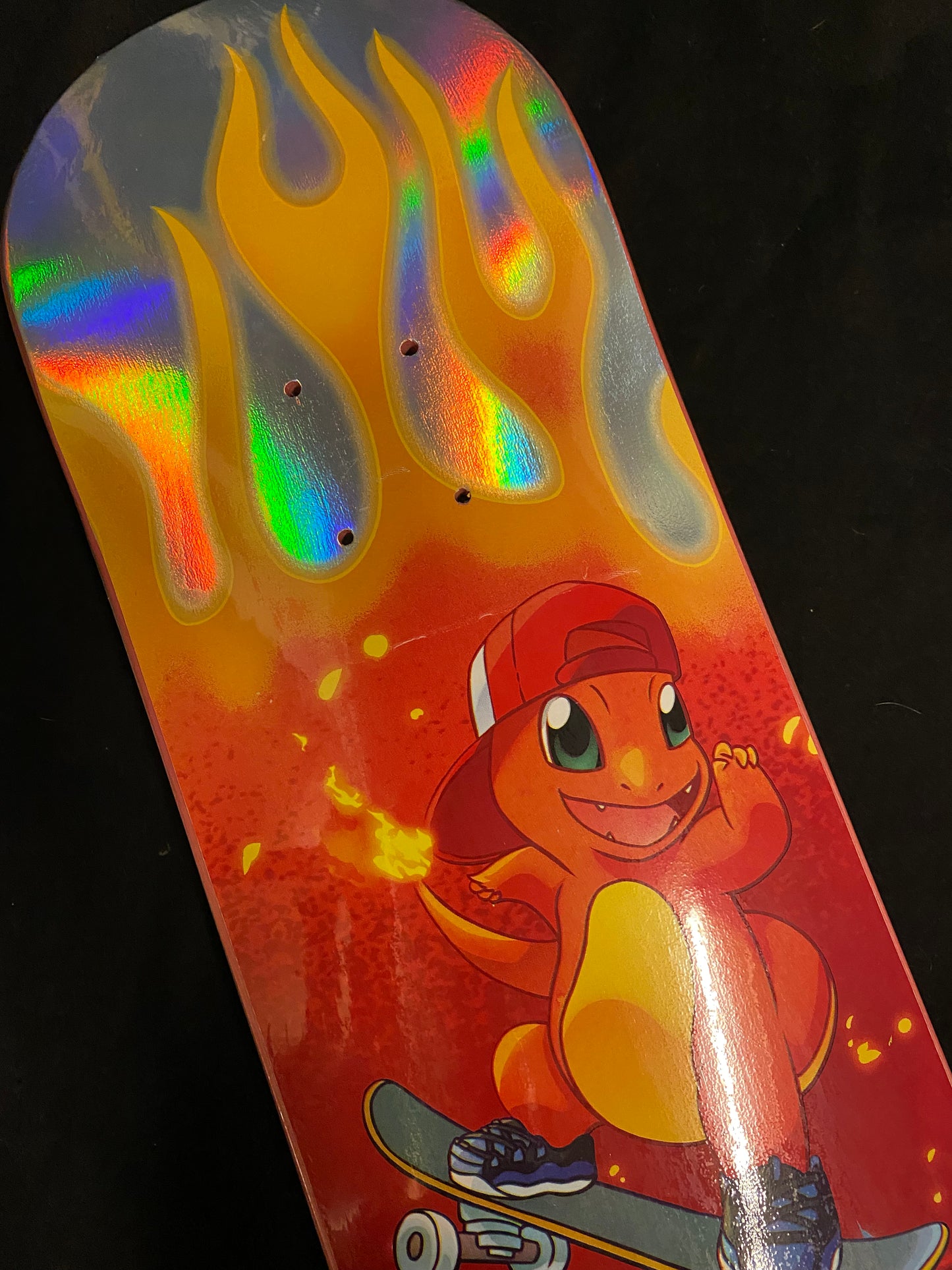 Monstars Gnarly Char Rainbow Holofoil Skateboard Deck