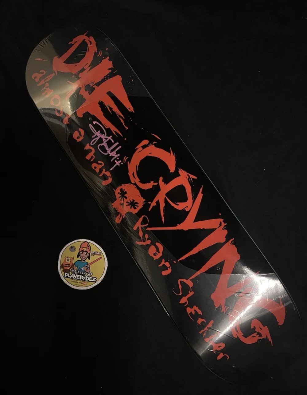 Signed Ryan Sheckler Autographed Skateboard Deck Die Crying Almost Vintage