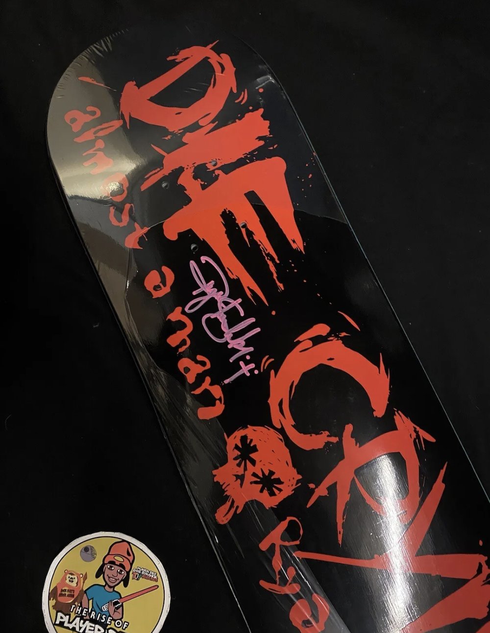 Signed Ryan Sheckler Autographed Skateboard Deck Die Crying Almost Vintage