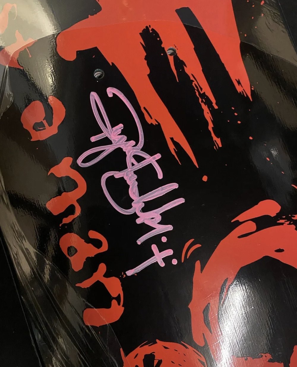 Signed Ryan Sheckler Autographed Skateboard Deck Die Crying Almost Vintage