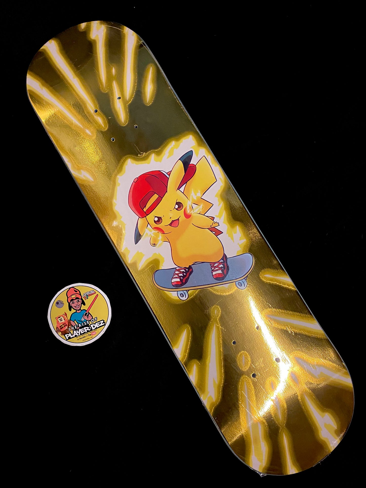 Monstars Gold Chu Parallel Holofoil Skateboard Deck