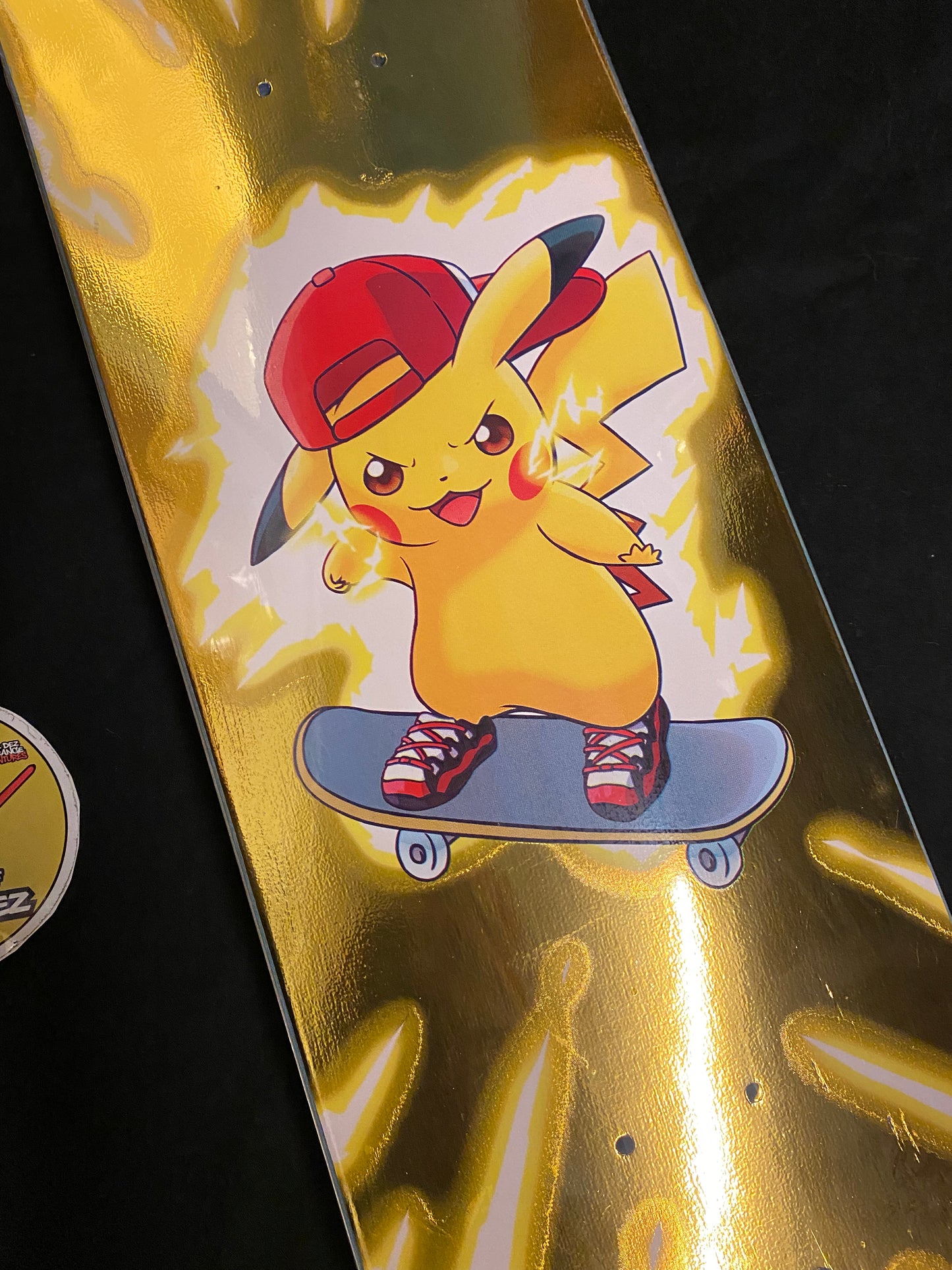 Monstars Gold Chu Parallel Holofoil Skateboard Deck