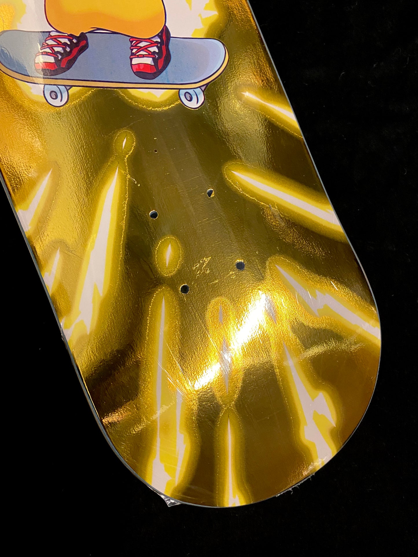 Monstars Gold Chu Parallel Holofoil Skateboard Deck