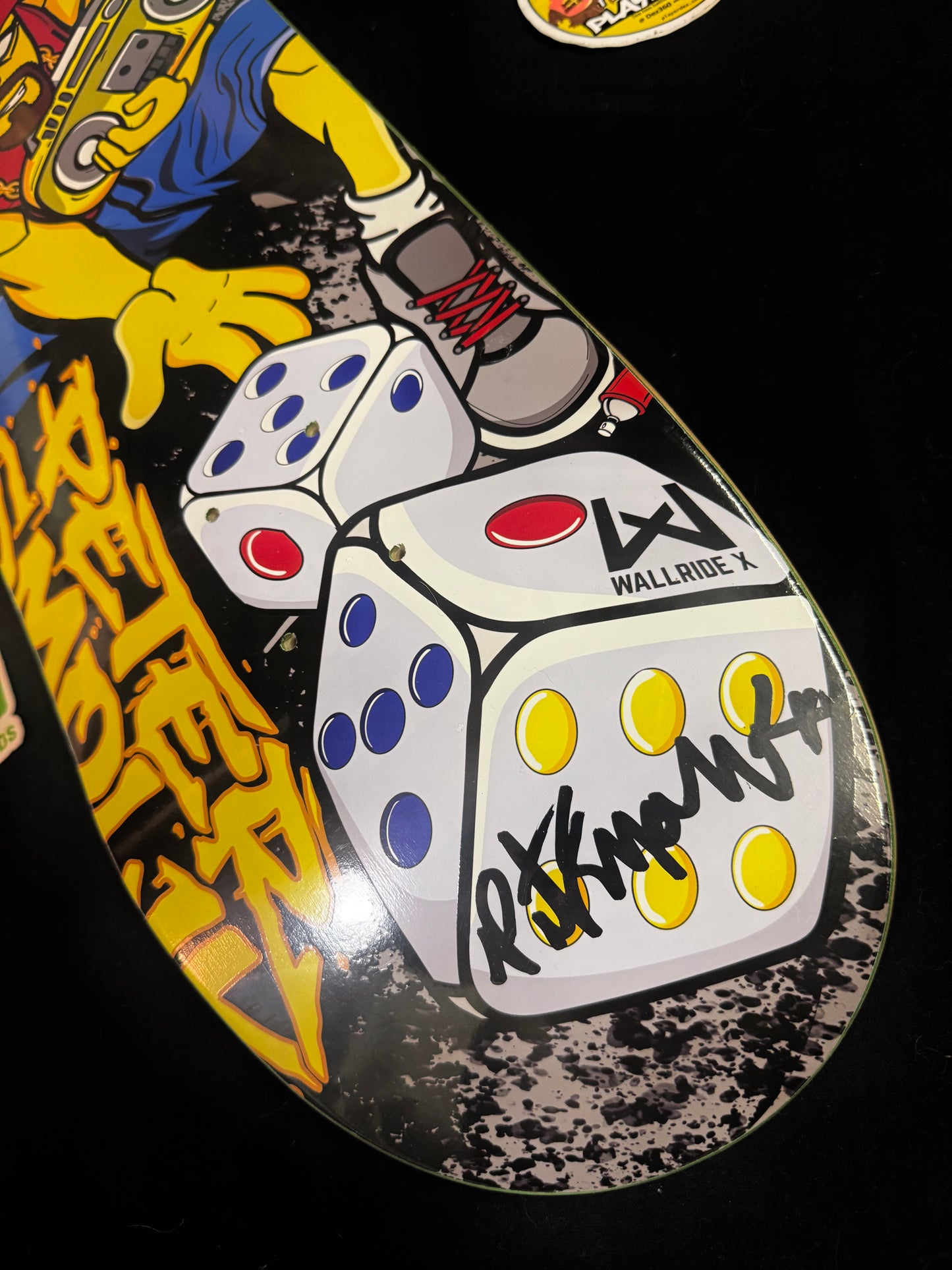 Peter Smolik Signed Springfield Diceroll Autographed Skateboard Deck