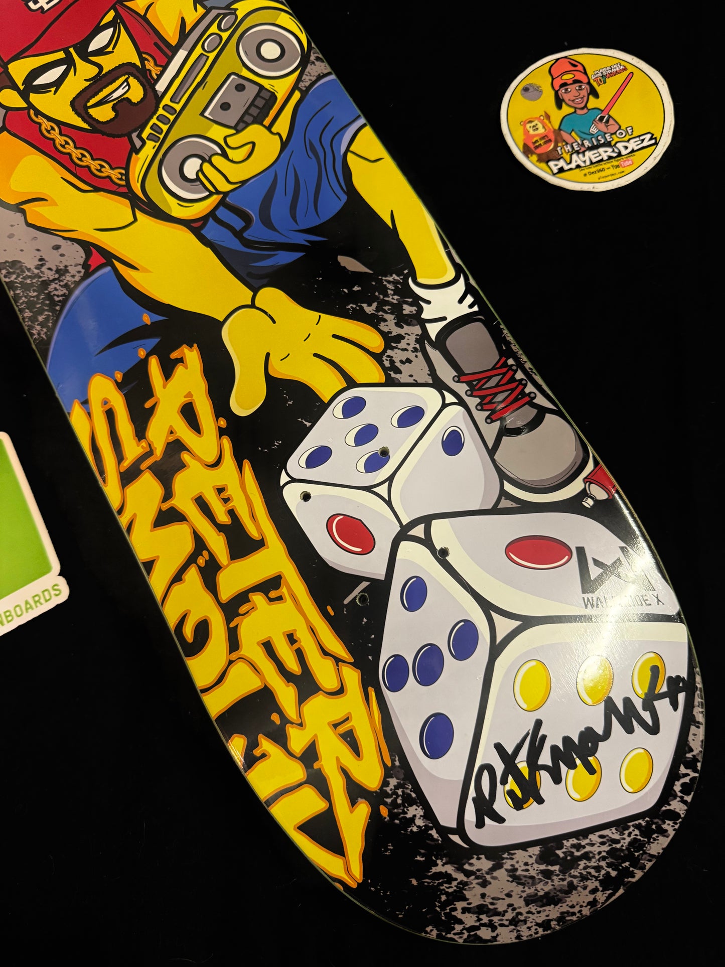 Peter Smolik Signed Springfield Diceroll Autographed Skateboard Deck