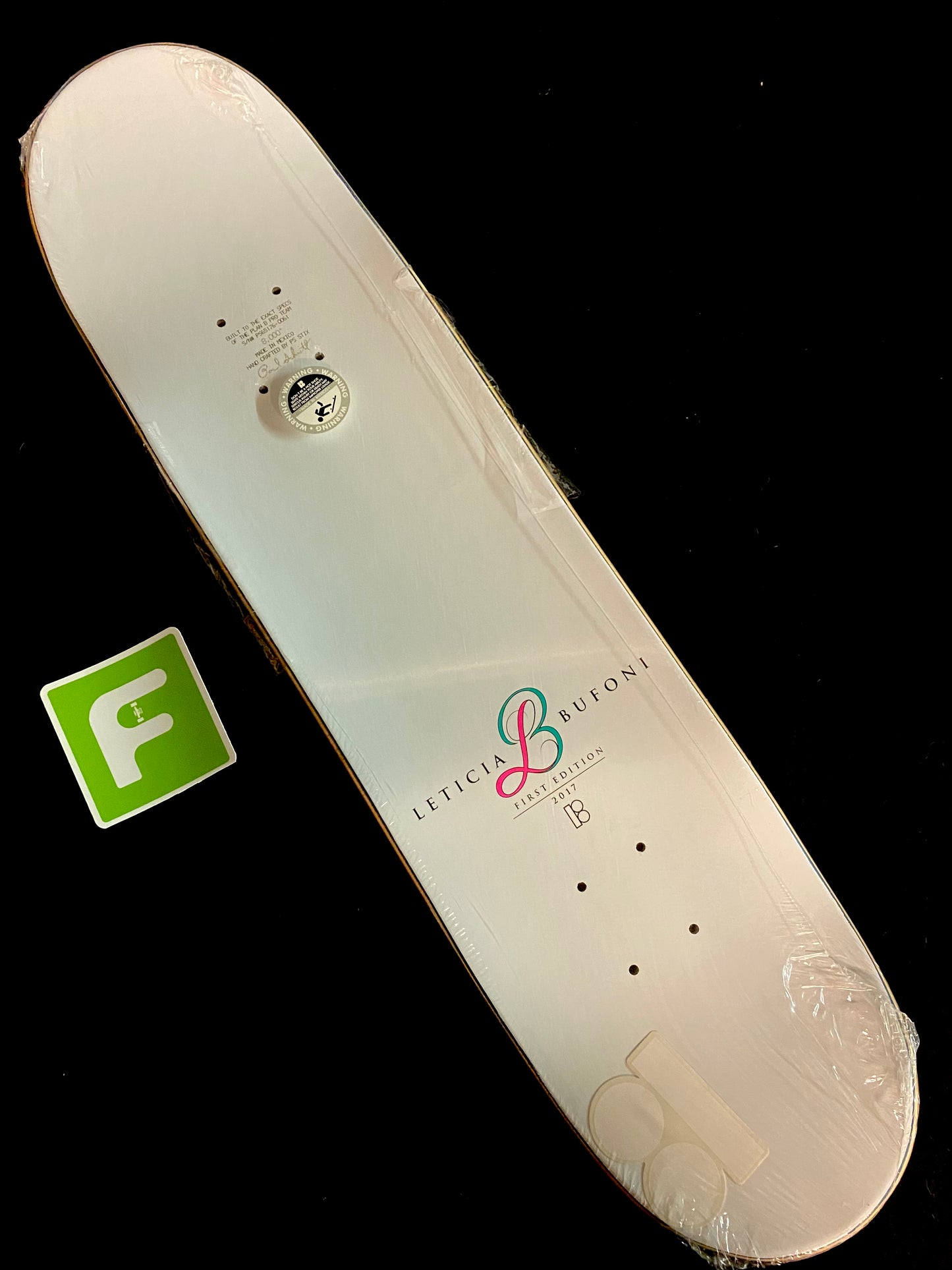 Signed Leticia Bufoni Plan B Autographed Skateboard Deck First Edition MVP 2017