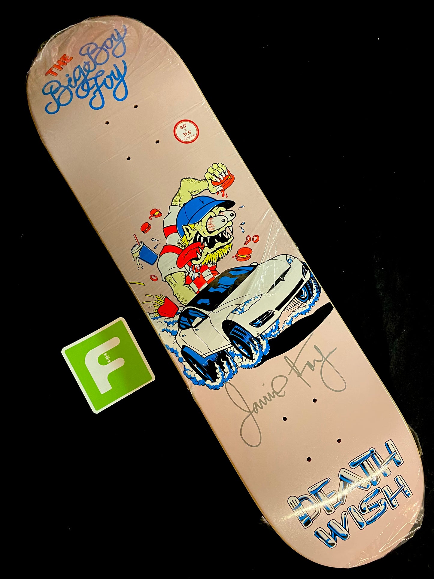 Signed Jamie Foy Big Boy Creeps Deathwish Autographed Skateboard Deck