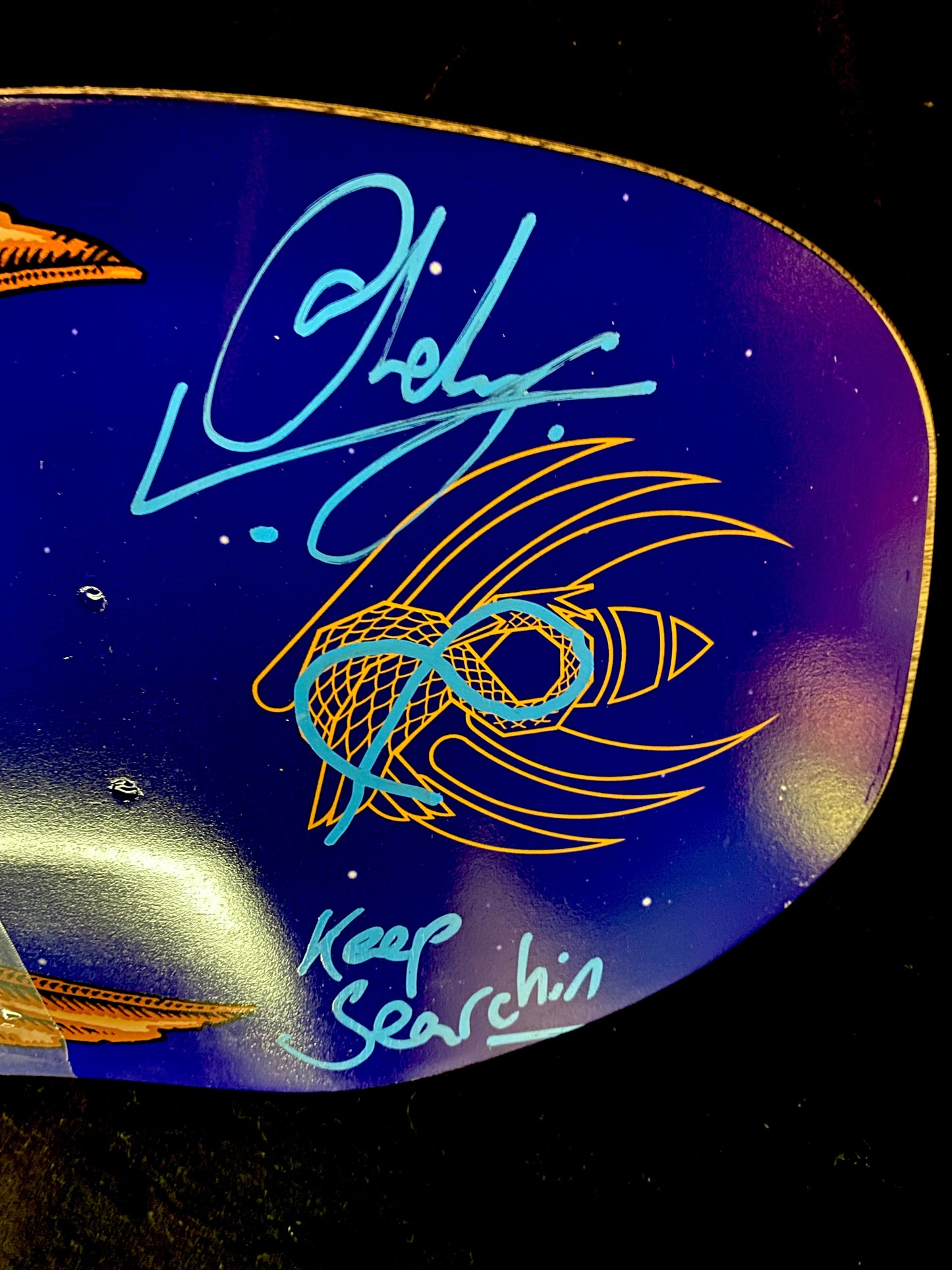 Signed Andy Anderson Autographed Skateboard Deck Heron 2 Powell Peralta Flight 9.13