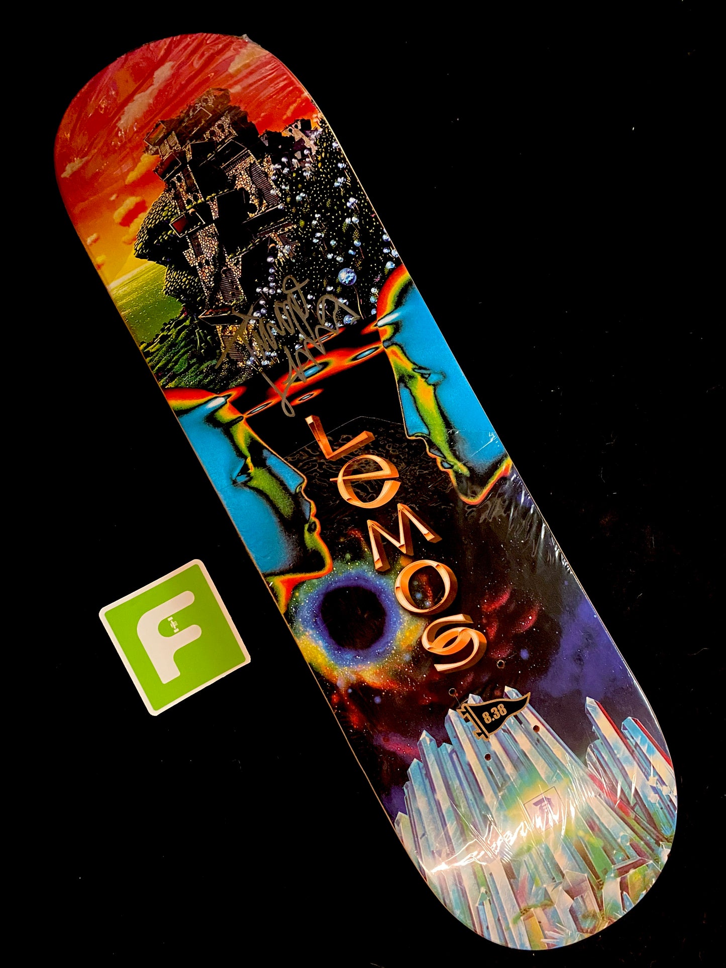 Signed Tiago Lemos Primitive Sci-Fi Autographed Skateboard Deck Pro Model