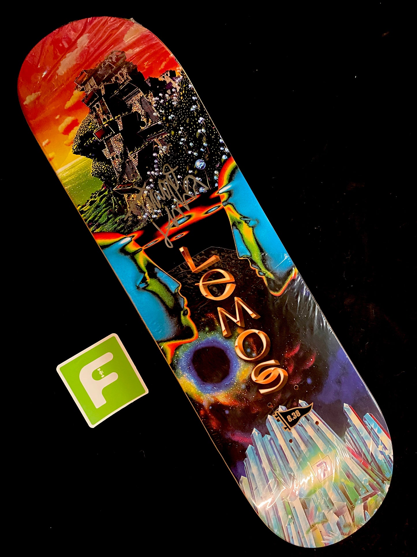 Signed Tiago Lemos Primitive Sci-Fi Autographed Skateboard Deck Pro Model