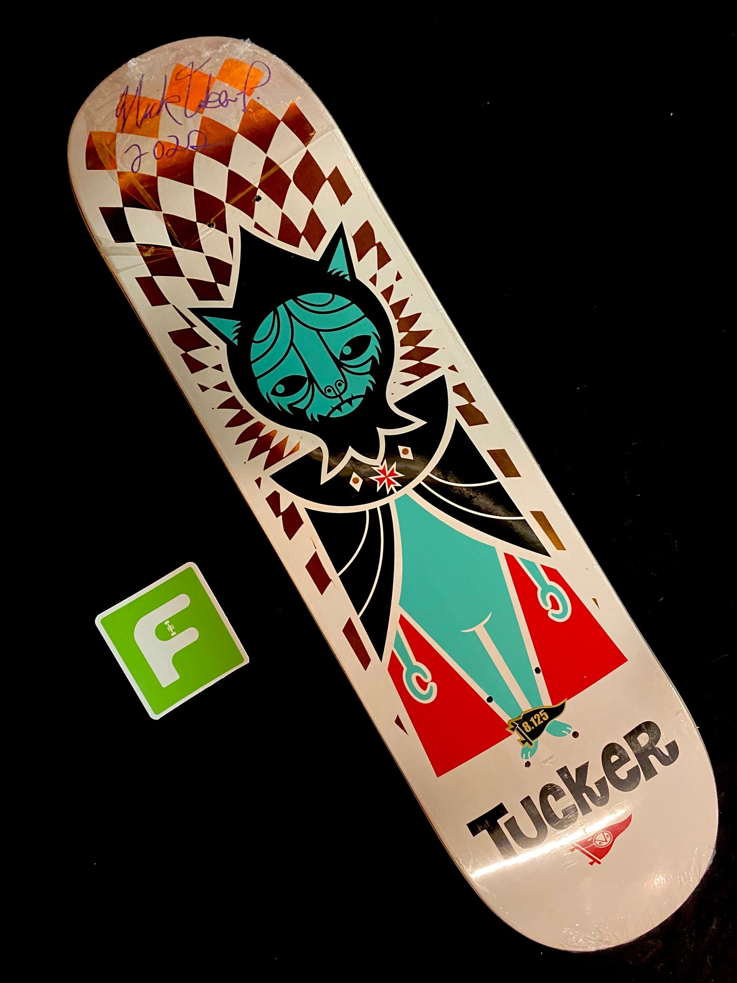 Signed Nick Tucker Primitive Don Pendleton Autographed Skateboard Deck