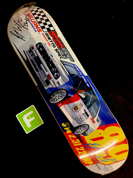 Signed Stevie Williams Autographed Skateboard Deck DGK Dirty Ghetto Kids GT Car