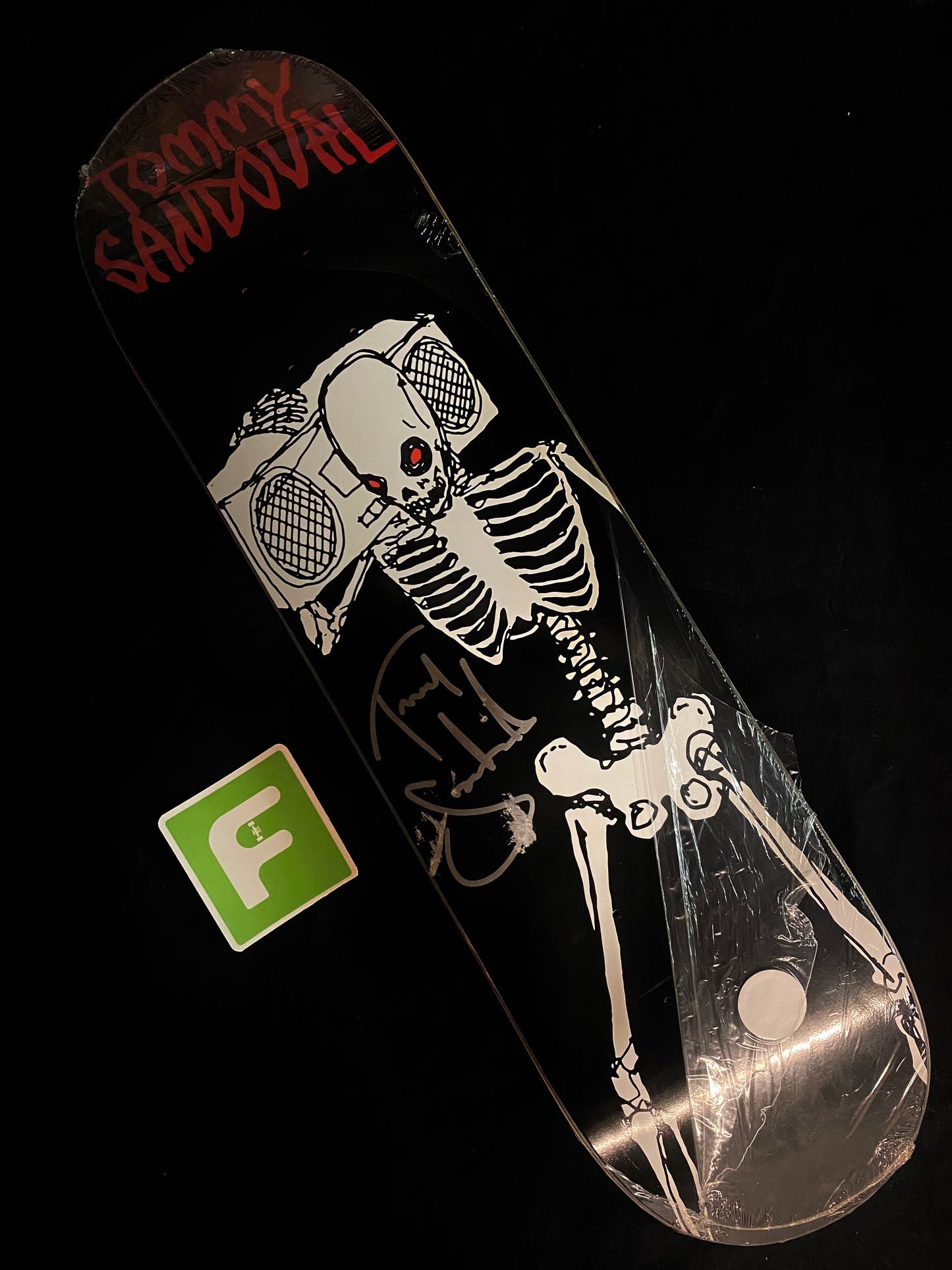 Signed Tommy Sandoval Living Dead Zero Autographed Skateboard Deck