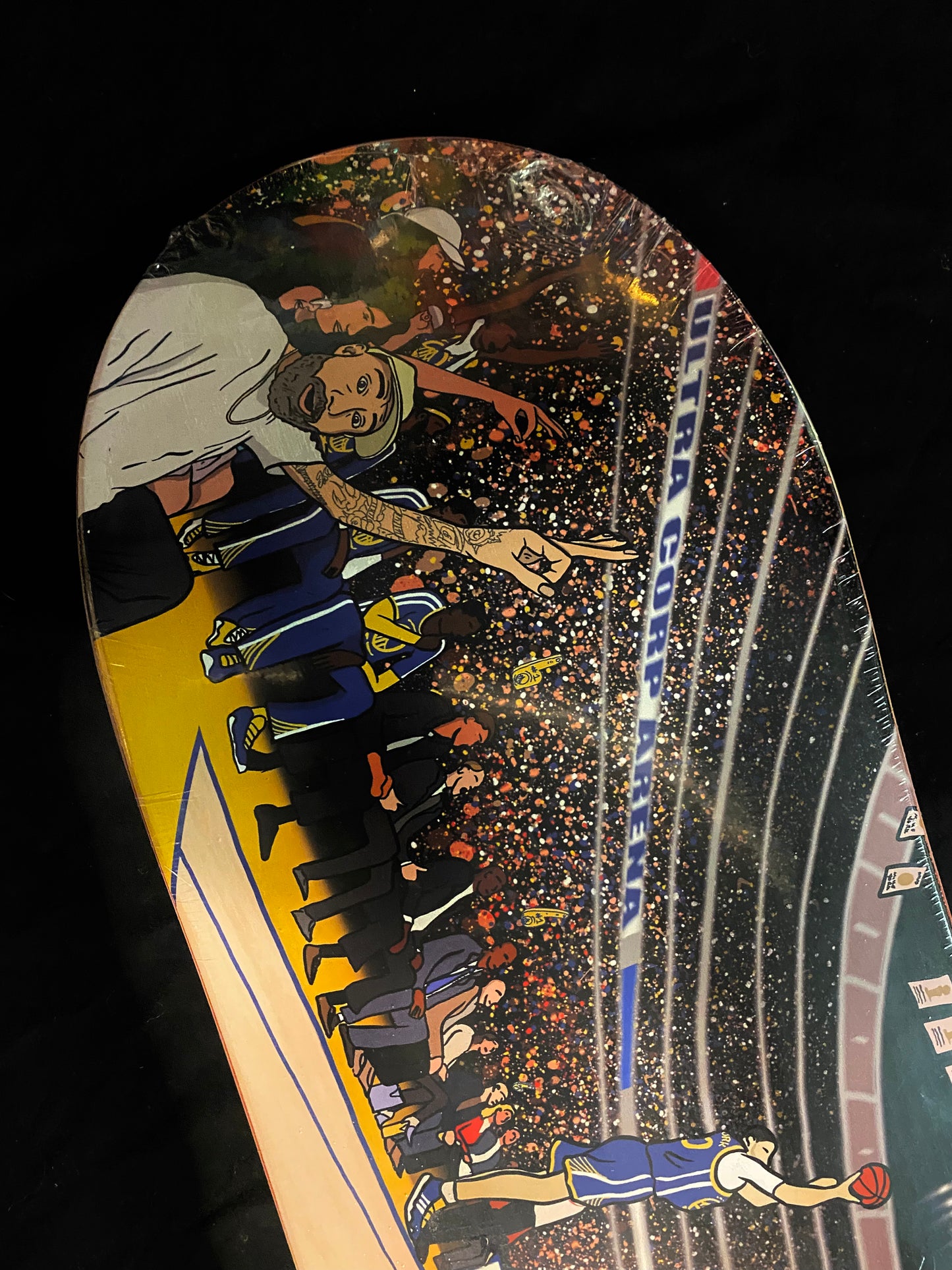 Signed Mike York Ultra Corp Autographed Skateboard Deck Warriors NBA Game