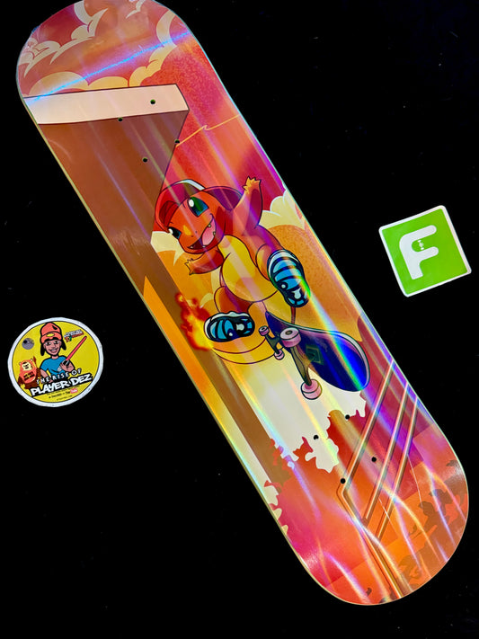 Monstars Yung Char Parallel Holofoil Skateboard Deck