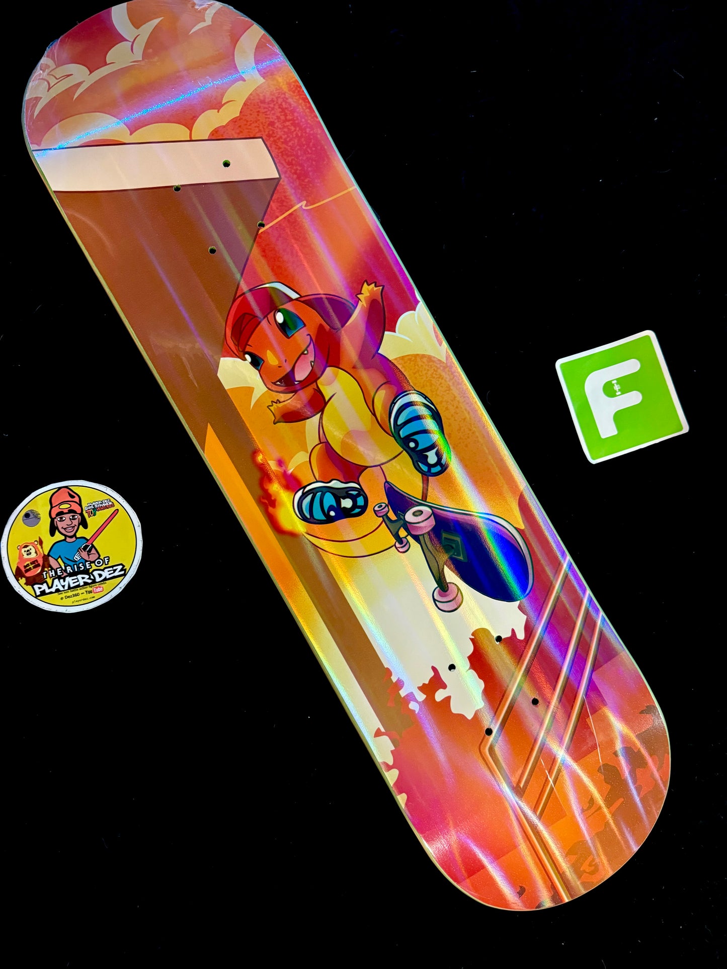 Monstars Yung Char Parallel Holofoil Skateboard Deck