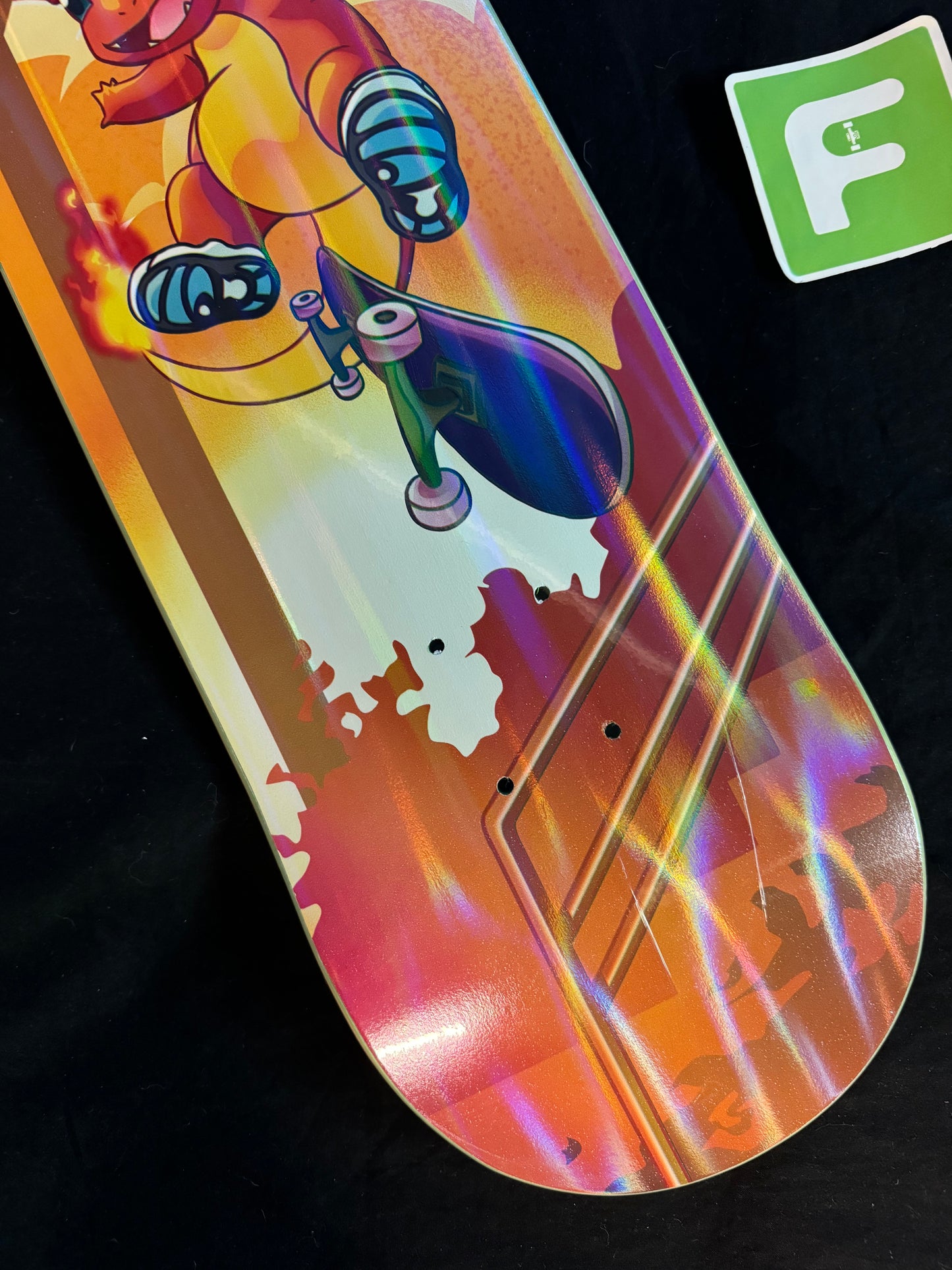 Monstars Yung Char Parallel Holofoil Skateboard Deck