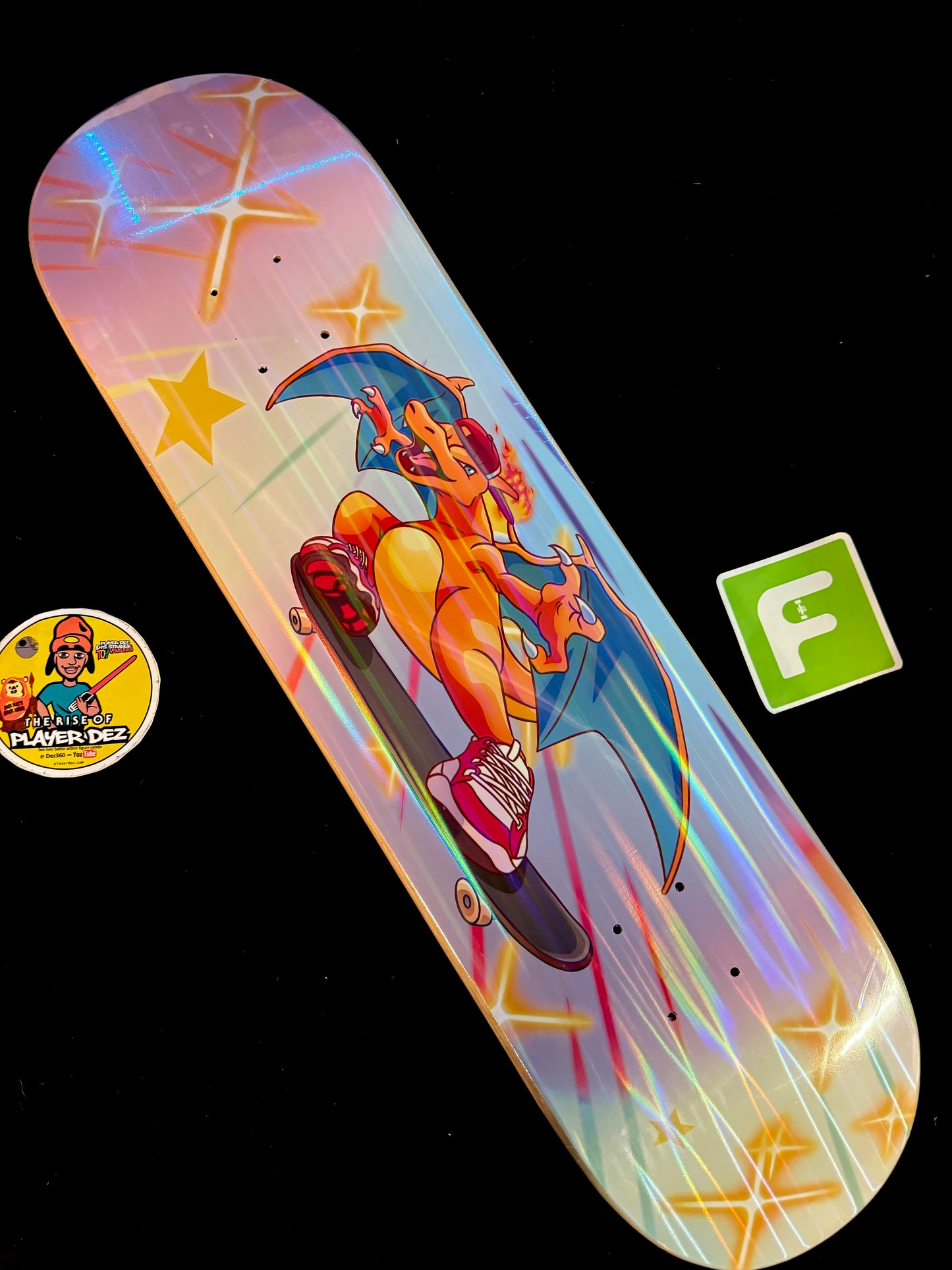 Monstars The Zard 1 Parallel Holofoil Skateboard Deck