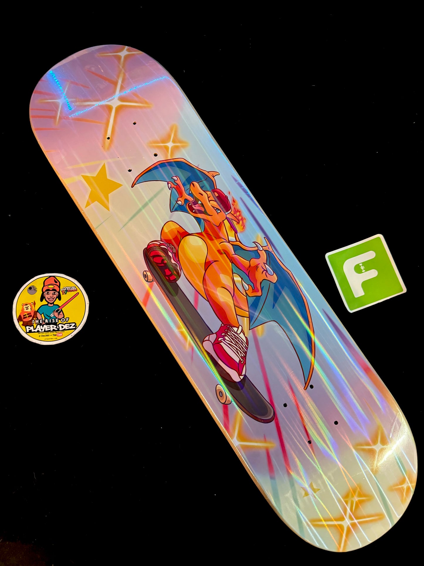 Monstars The Zard 1 Parallel Holofoil Skateboard Deck