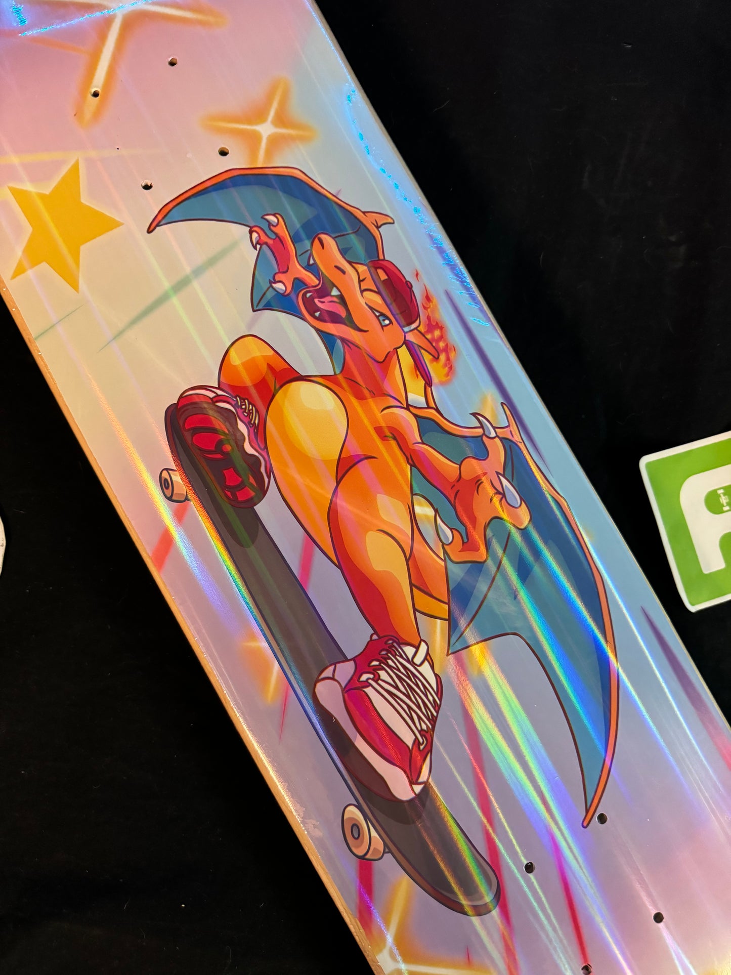 Monstars The Zard 1 Parallel Holofoil Skateboard Deck