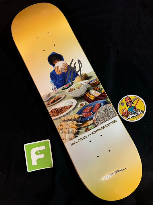 Signed Yuto Horigome Olympic April Autographed Skateboard Deck Banquet Olympic Gold