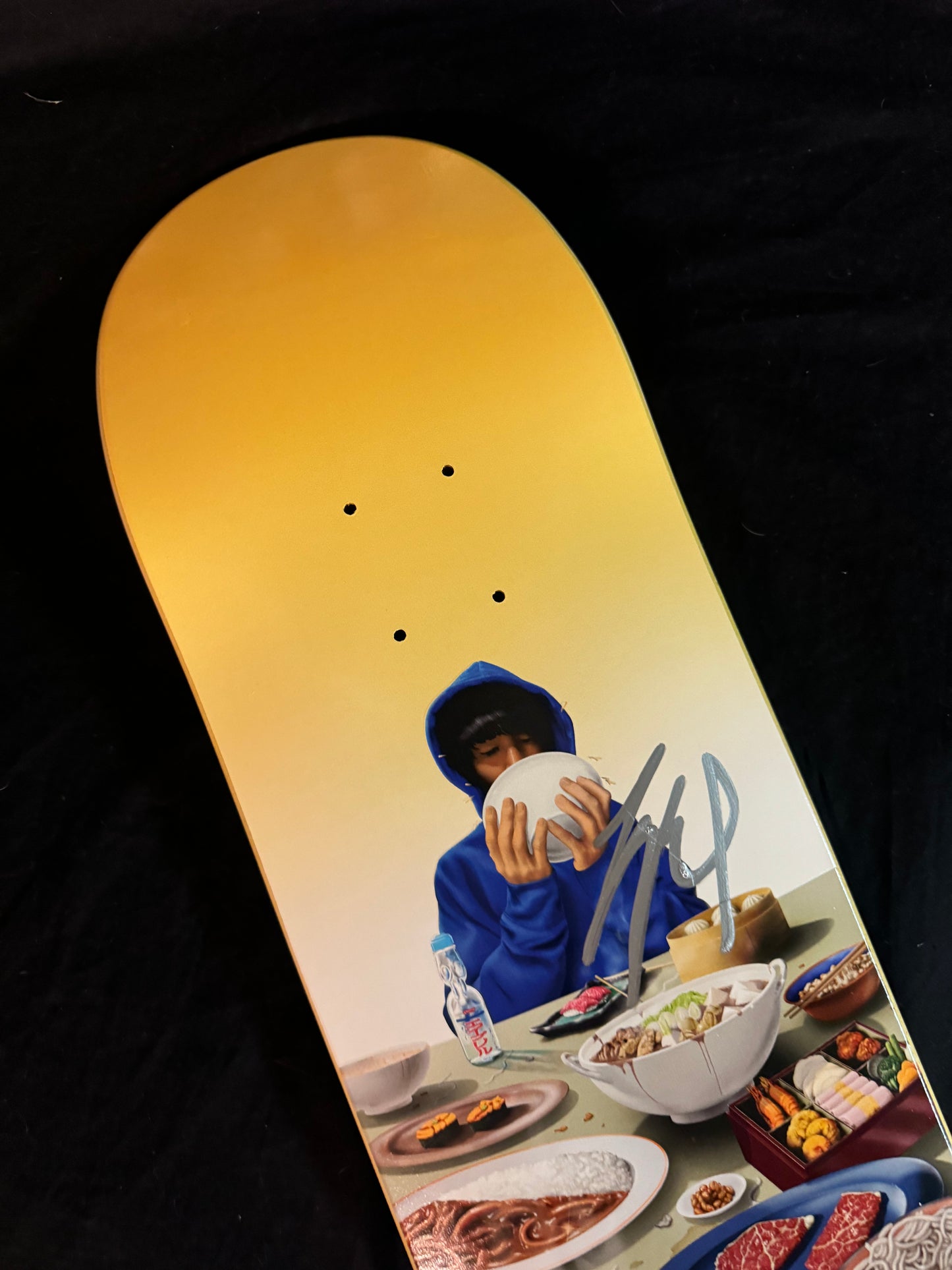 Signed Yuto Horigome Olympic April Autographed Skateboard Deck Banquet Olympic Gold