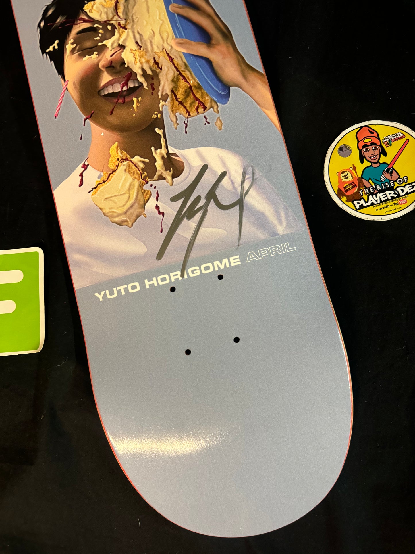 Signed Yuto Horigome Autographed Skateboard Deck Pro Debut Cake April Olympic Gold