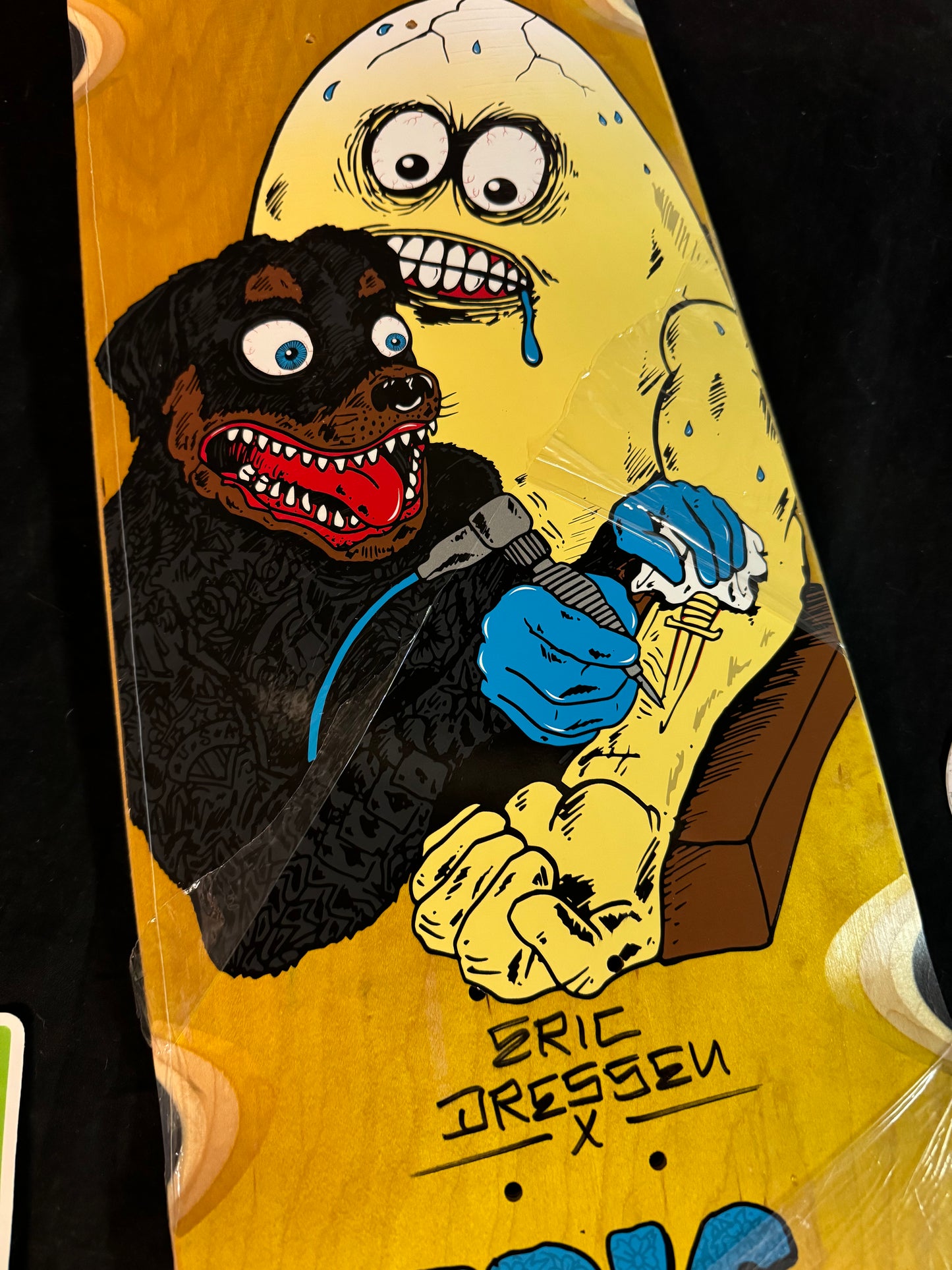 Signed Eric Dressen Heroin Autographed Skateboard Deck Egg Shaped Curb Killer FOS