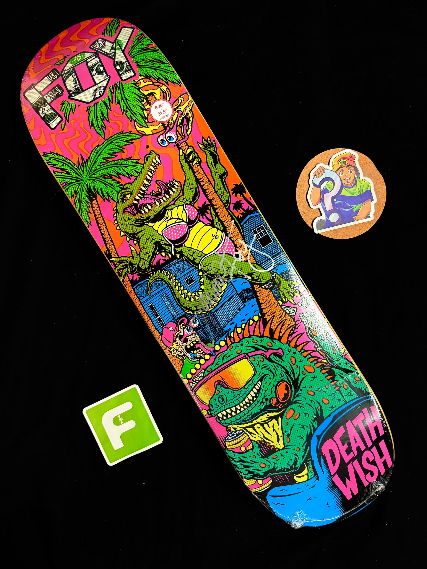 Signed Jamie Foy Dysfunction Deathwish Autographed Skateboard Deck