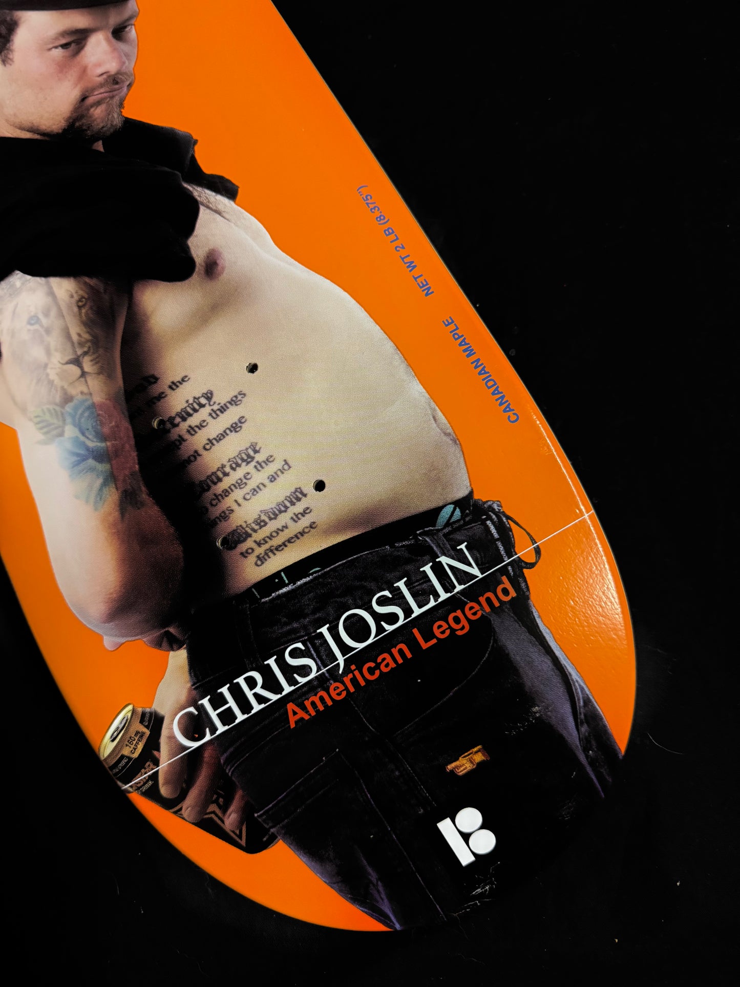 Signed Chris Joslin Olympic Wheaties Plan B Autographed Skateboard Deck