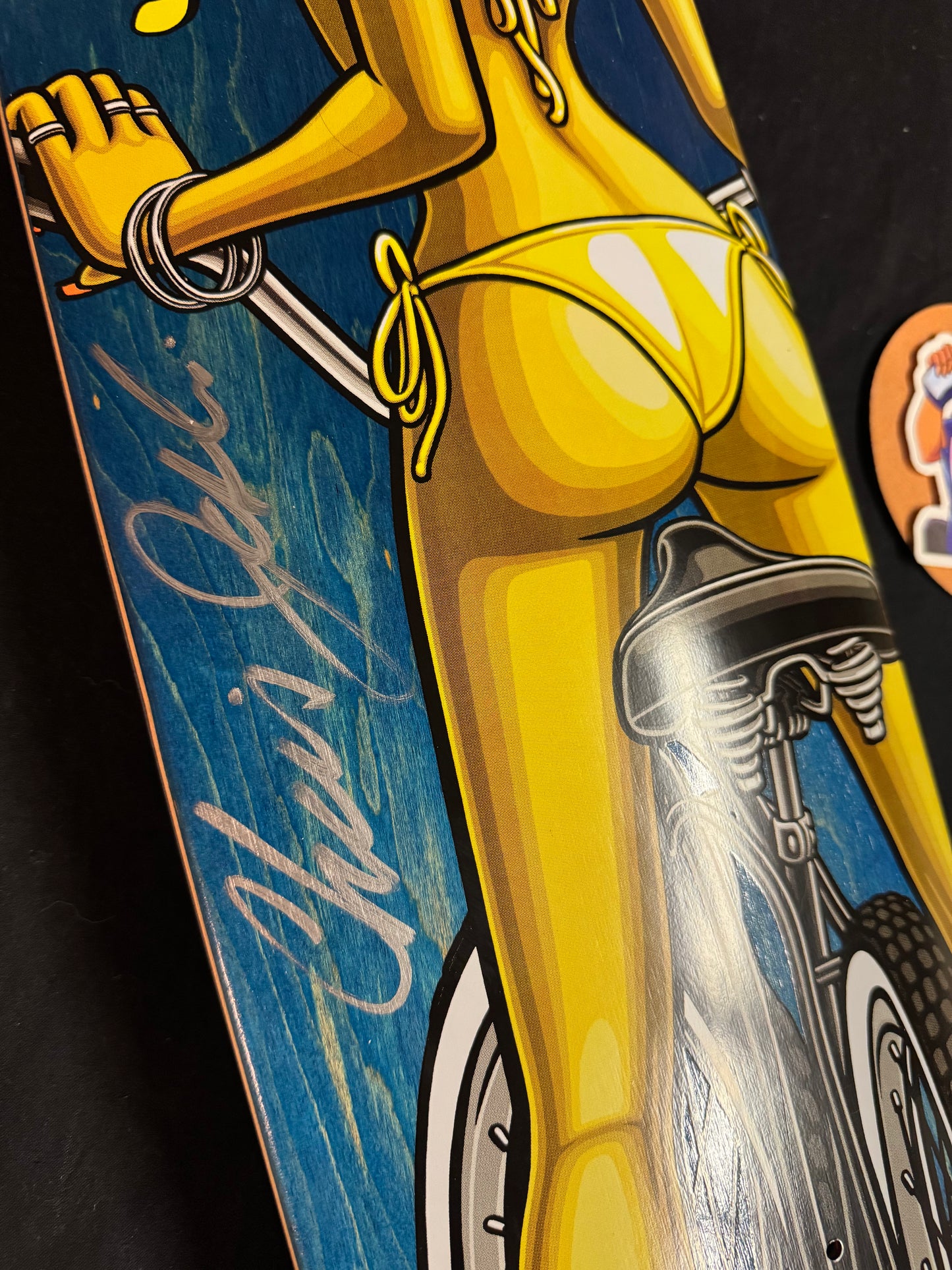 Signed Chris Joslin Mark McKee LA Girl Plan B Autographed Skateboard Deck