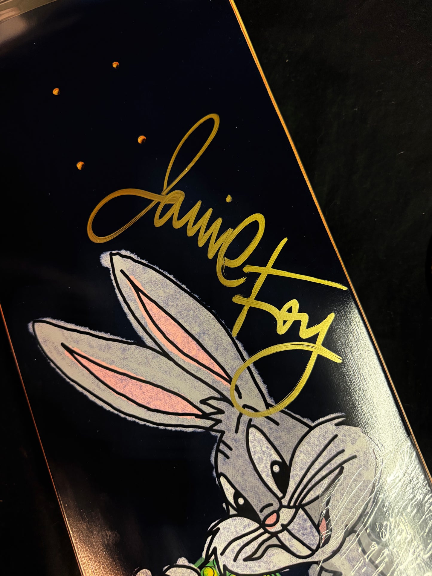 Signed Jamie Foy Big Boy Bugs Bunny Shake Junt Autographed Skateboard Deck