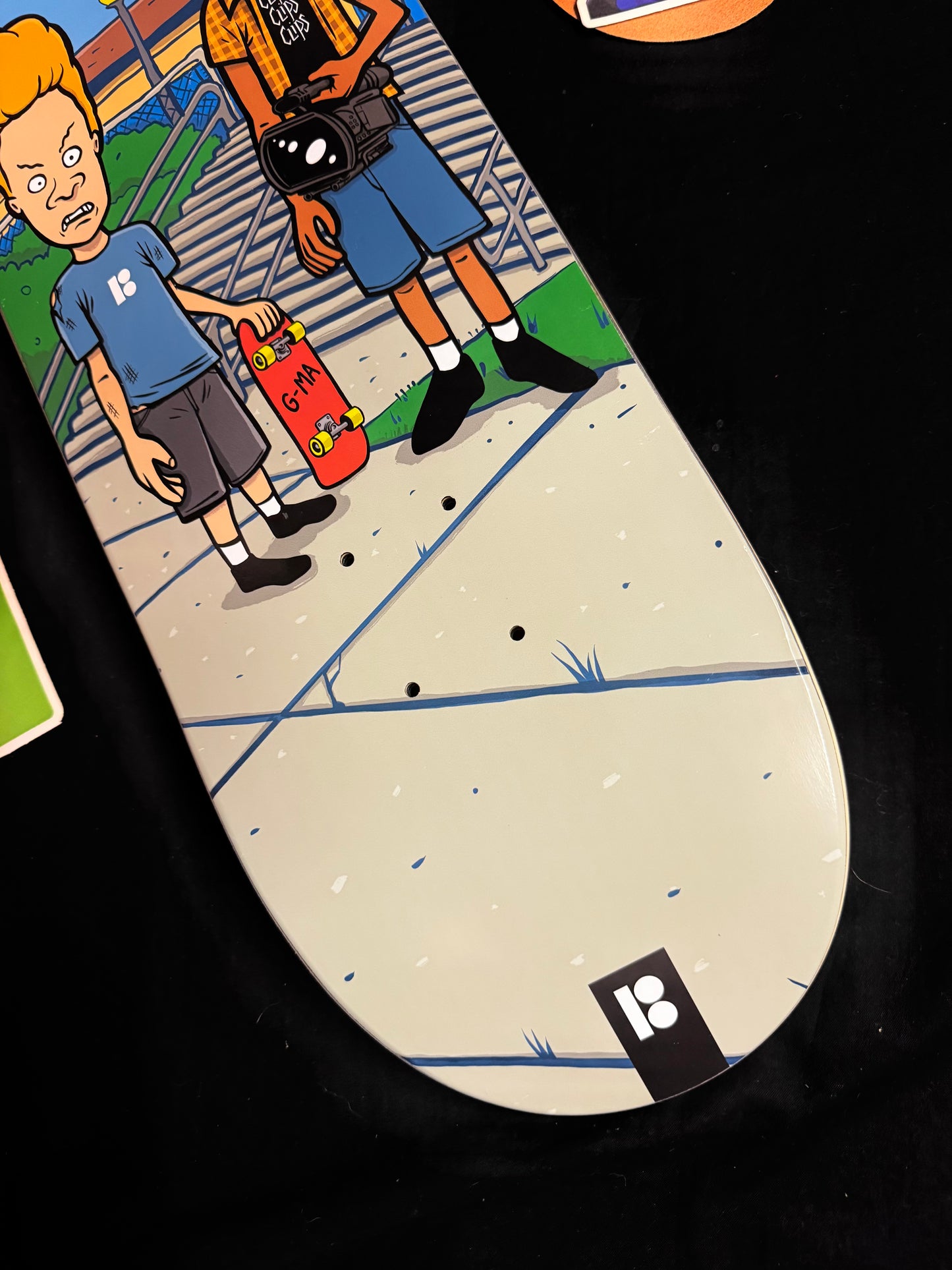 Signed Chris Joslin Beavis Butthead Dev Tim Baron Plan B Autographed Skateboard Deck