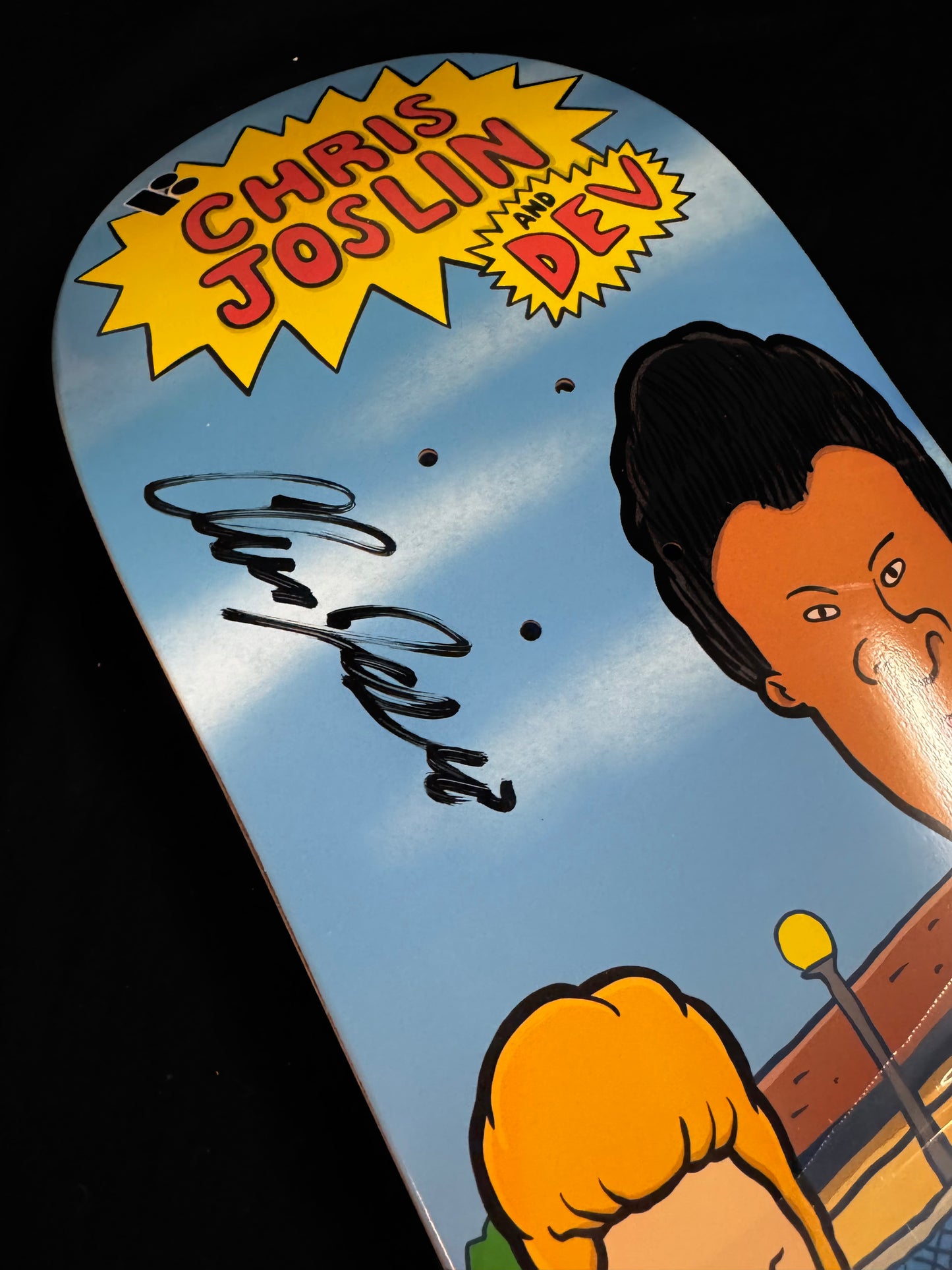 Signed Chris Joslin Beavis Butthead Dev Plan B Autographed Skateboard Deck