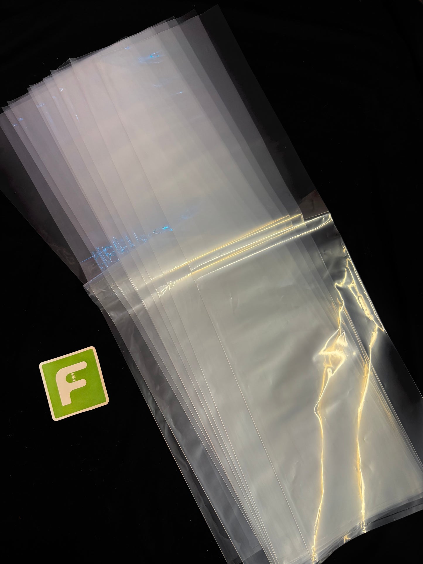 10 Clear Skateboard Deck Sleeves 3 Mil Poly Bag