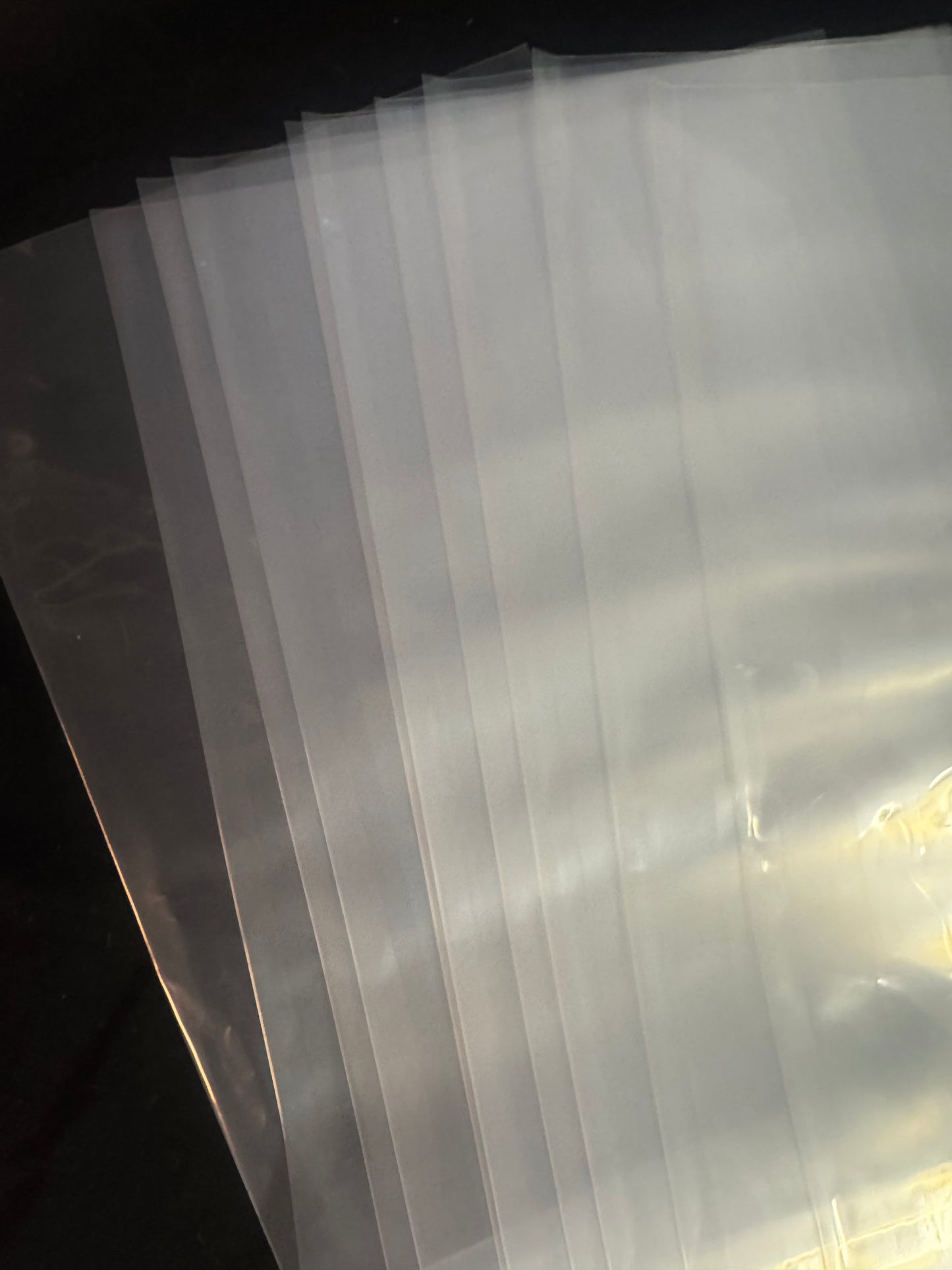 10 Clear Skateboard Deck Sleeves 3 Mil Poly Bag