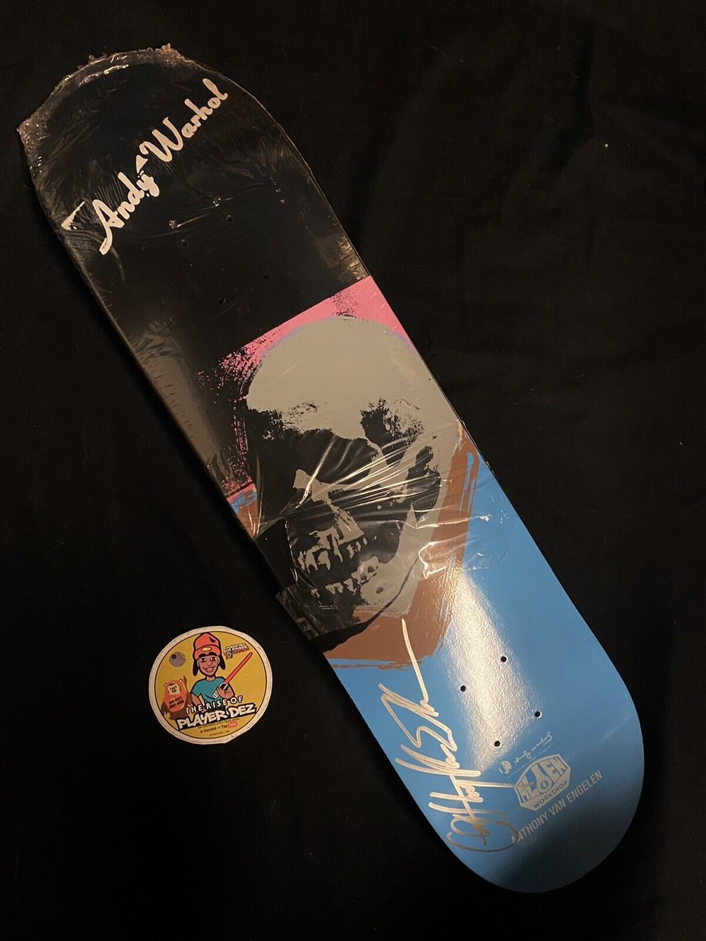 Signed Anthony Van Engelen AVE Andy Warhol Alien Workshop Autographed Skateboard Deck