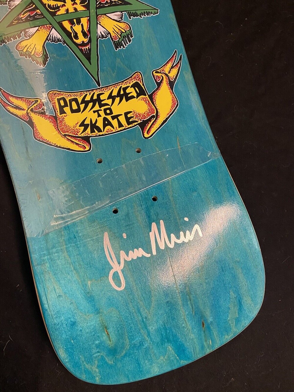 Signed Jim Muir Autographed Skateboard Deck Dogtown Suicidal Skates Tendencies Possessed to Skate