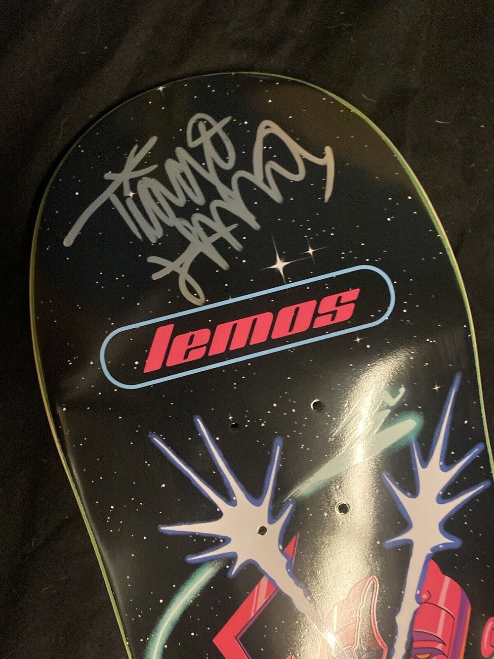 Signed Tiago Lemos Galactus Primitive Marvel Autographed Skateboard Deck Paul Jackson