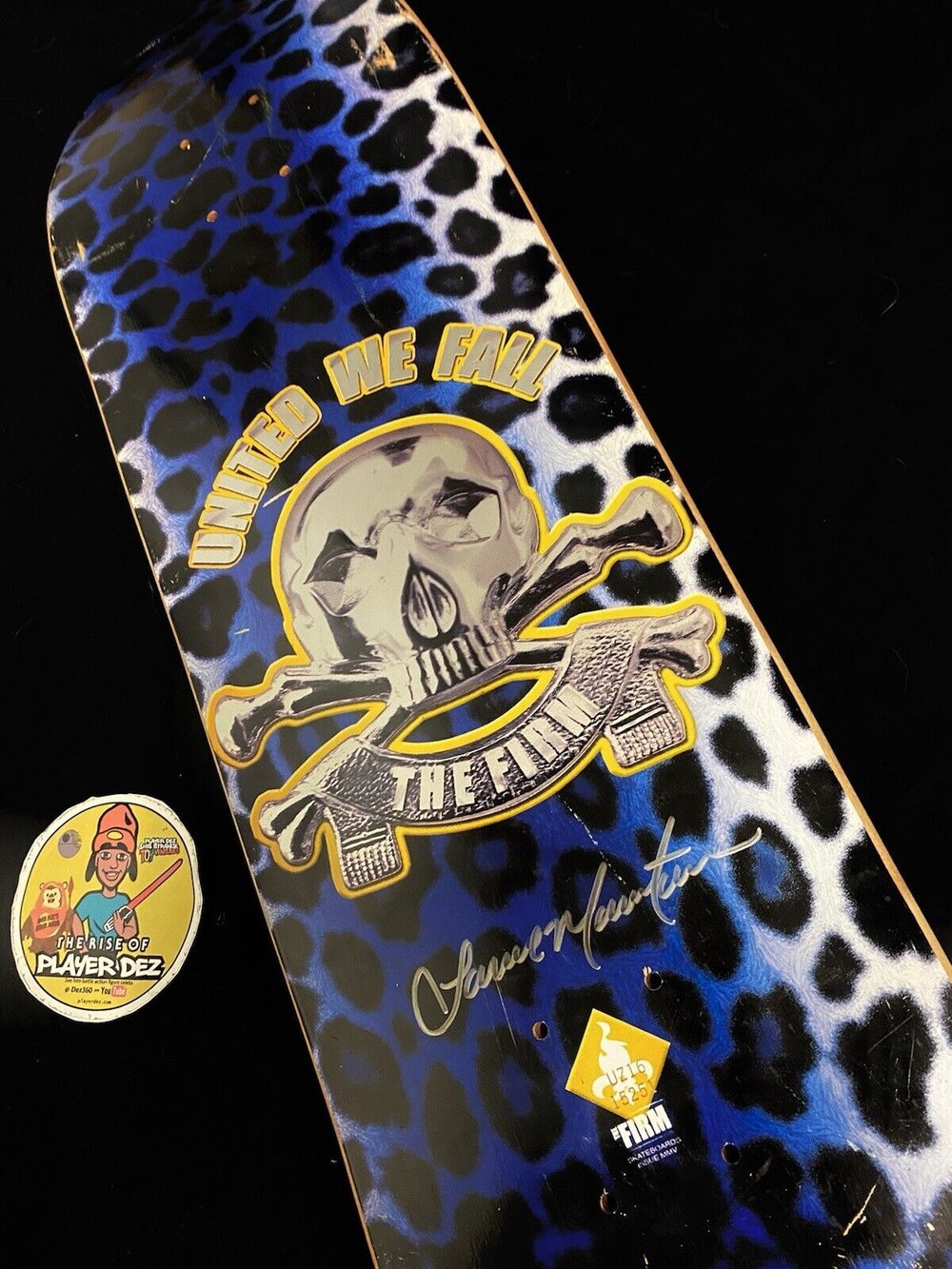 Signed Lance Mountain The Firm United We Fall Autographed Skateboard Deck