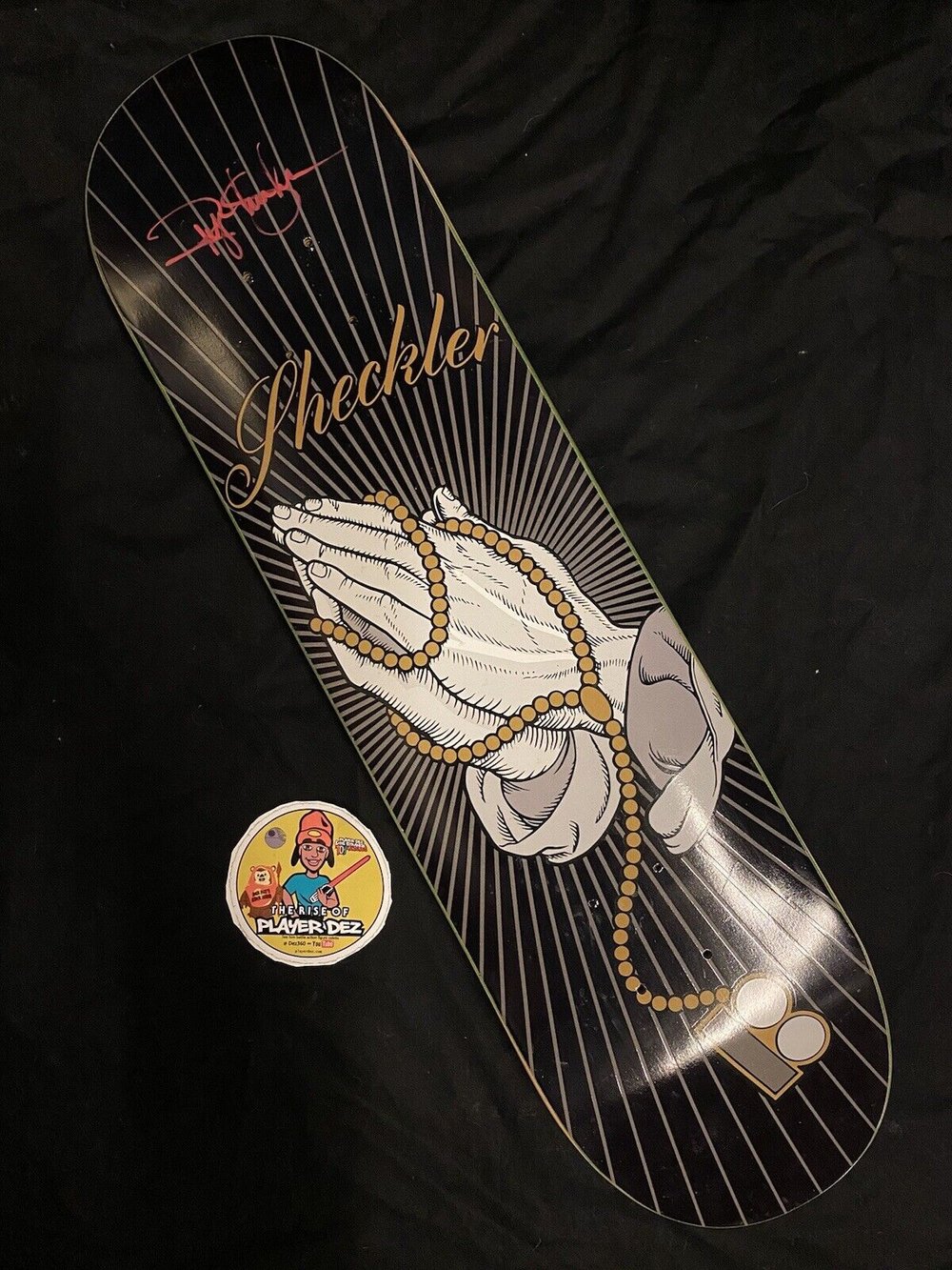 Signed Ryan Sheckler Prayer Hands Plan B Autographed Skateboard Deck COA PSA