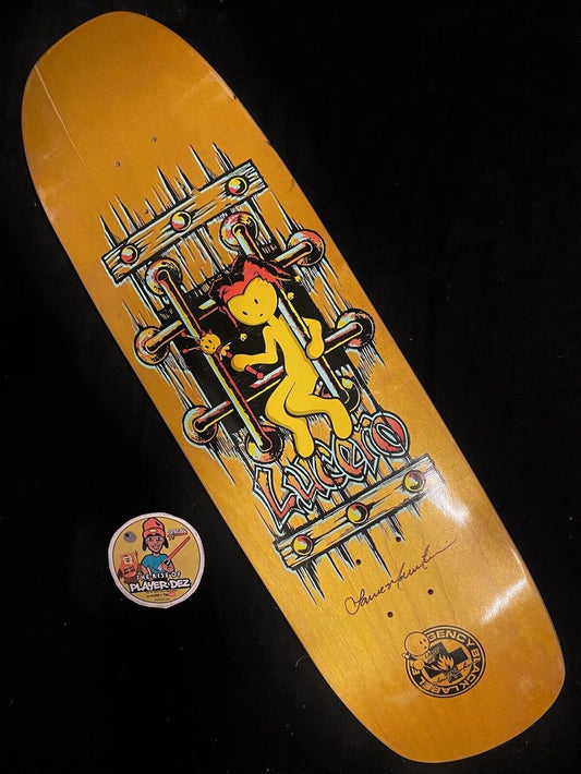 Signed Lance Mountain John Lucero Black Label Autographed Skateboard Deck Doughboy