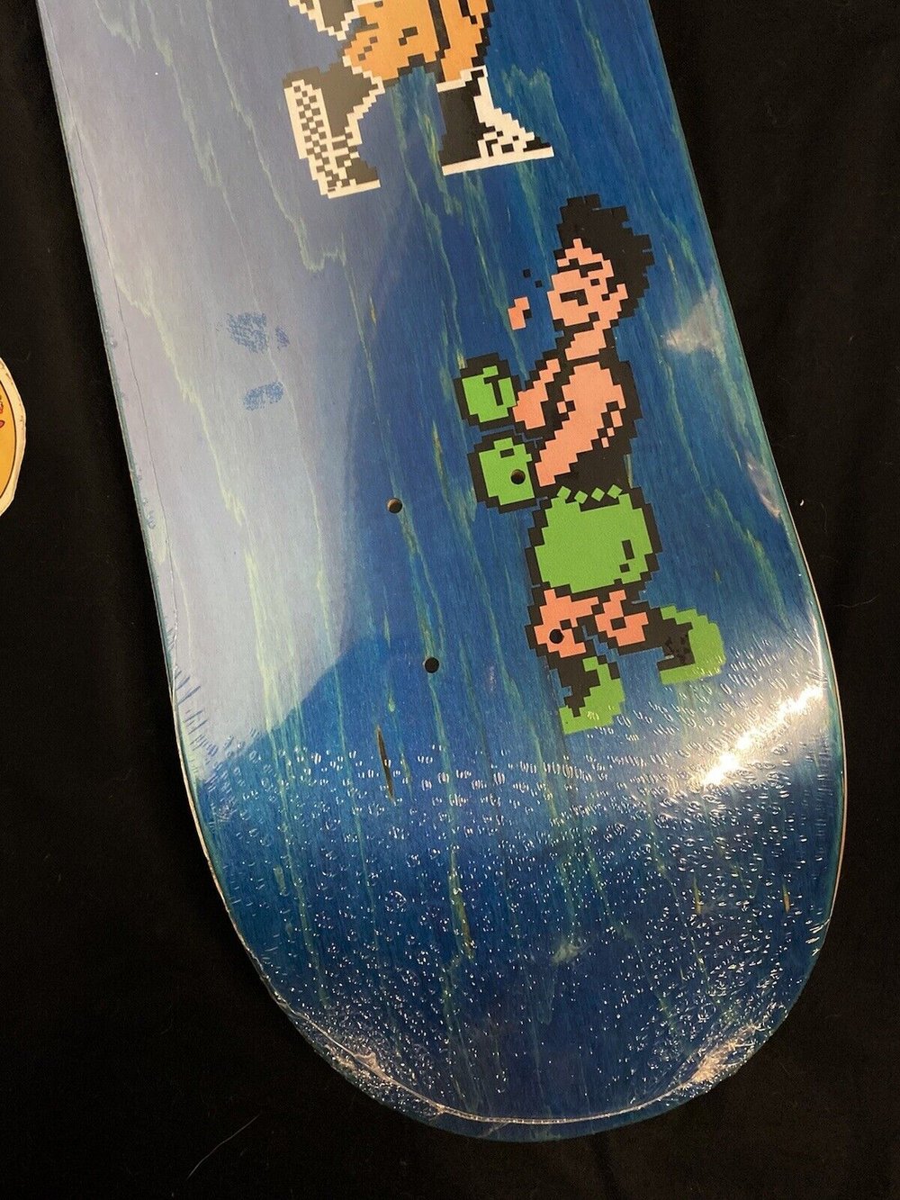 Signed Chico Brenes Autographed Skateboard Deck Punch Out Video Game Chico Stix Blue