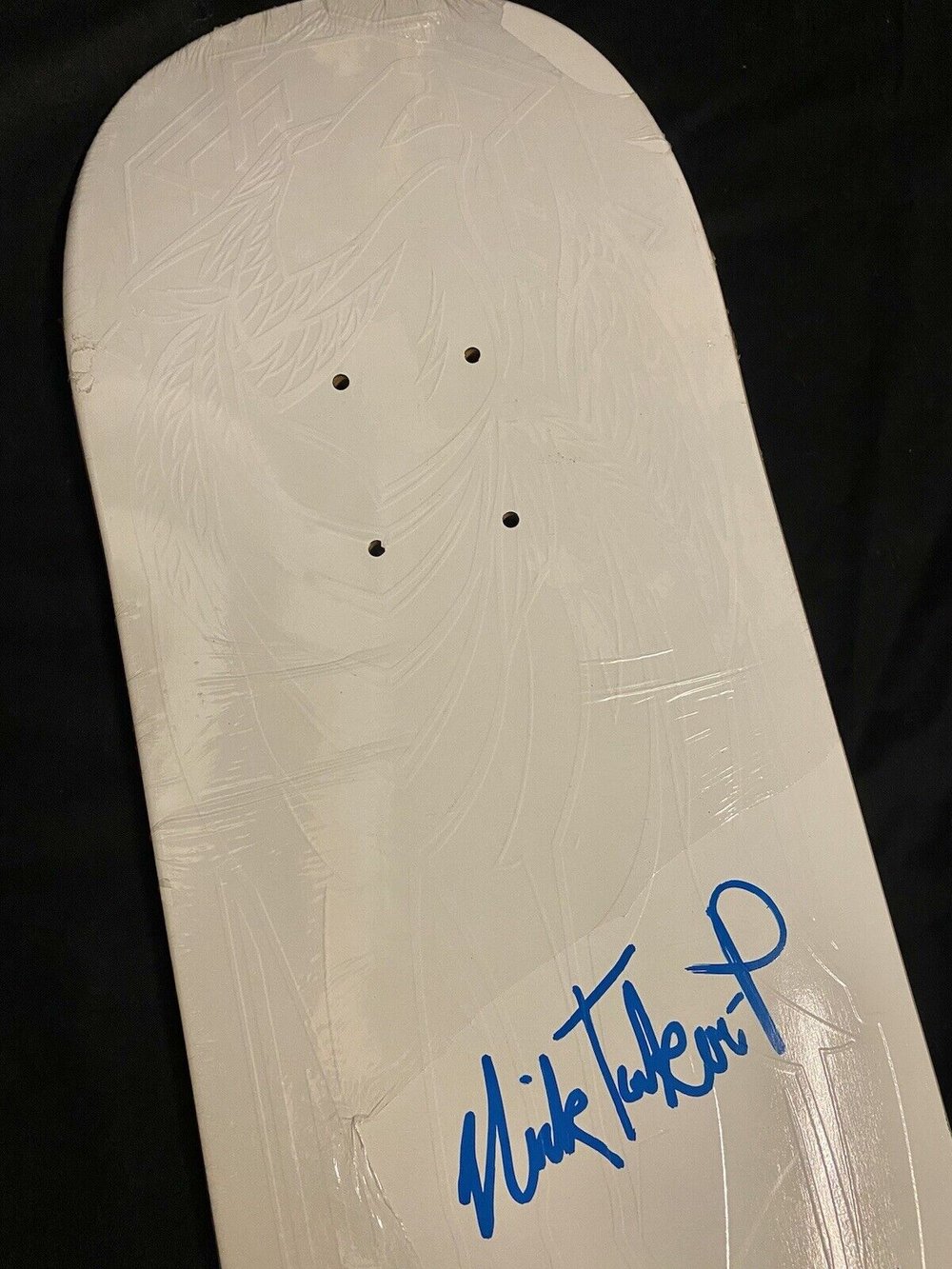 Signed Nick Tucker Push Primitive Autographed Skateboard Deck White Wolf Spirit Animal